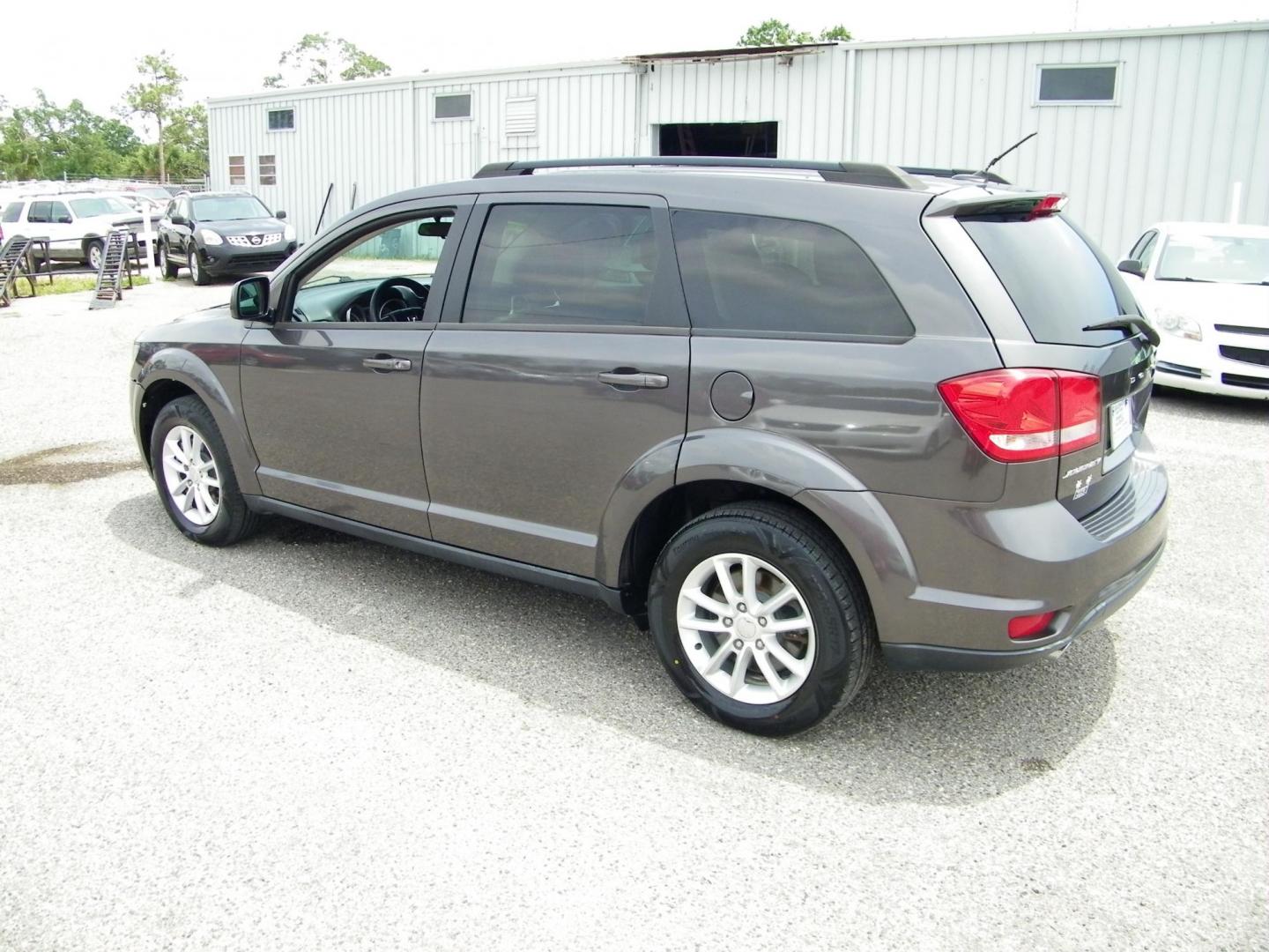 2015 Gray /Gray Dodge Journey SXT (3C4PDCBGXFT) with an 3.6L V6 DOHC 24V engine, 6-Speed Automatic transmission, located at 4000 Bee Ridge Road, Sarasota, FL, 34233, (941) 926-0300, 27.298664, -82.489151 - Photo#3