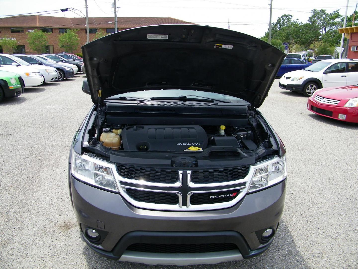 2015 Gray /Gray Dodge Journey SXT (3C4PDCBGXFT) with an 3.6L V6 DOHC 24V engine, 6-Speed Automatic transmission, located at 4000 Bee Ridge Road, Sarasota, FL, 34233, (941) 926-0300, 27.298664, -82.489151 - Photo#8