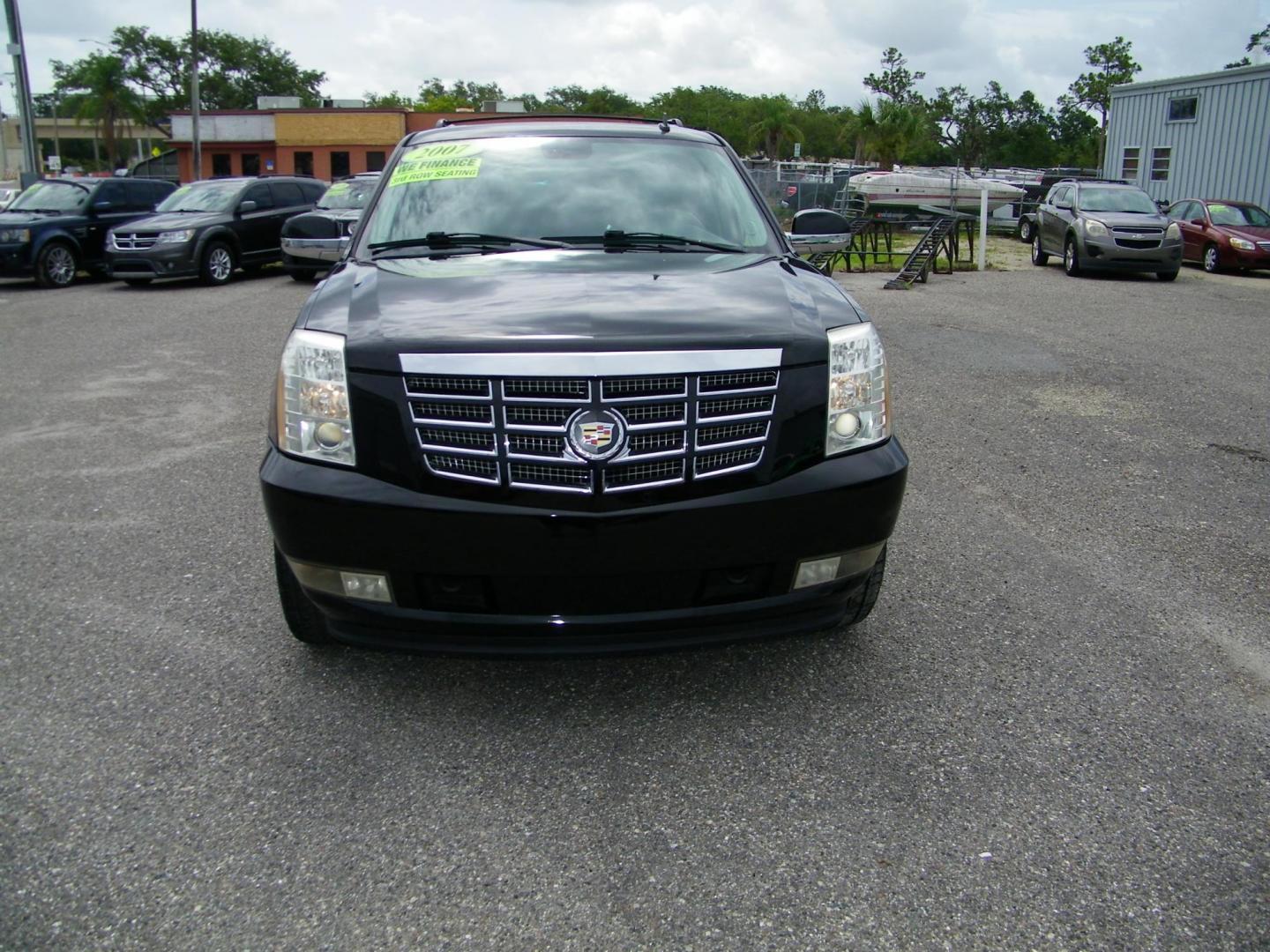 2007 Black /Black Cadillac Escalade 2WD (1GYEC63867R) with an 6.2L V8 OHV 16V engine, 6-Speed Automatic Overdrive transmission, located at 4000 Bee Ridge Road, Sarasota, FL, 34233, (941) 926-0300, 27.298664, -82.489151 - Photo#1