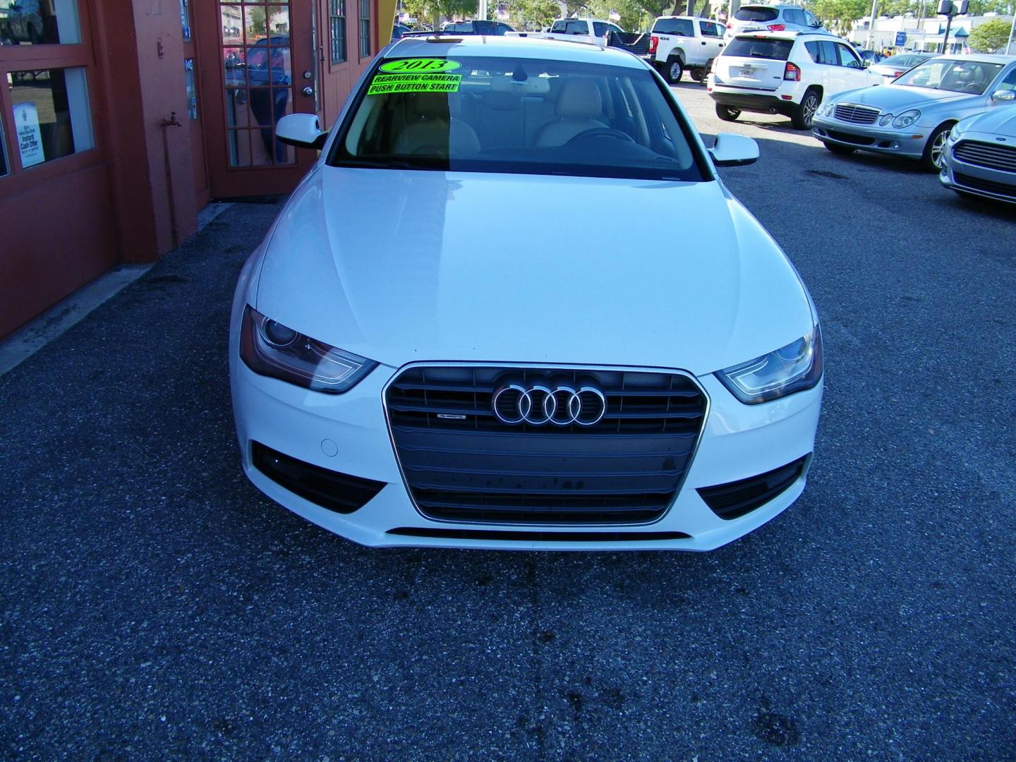 2013 White /Beige Audi A4 2.0T Premium Sedan quattro (WAUKFAFL9DA) with an 2.0L L4 DOHC 16V TURBO engine, AUTOMATIC transmission, located at 4000 Bee Ridge Road, Sarasota, FL, 34233, (941) 926-0300, 27.298664, -82.489151 - Photo#13