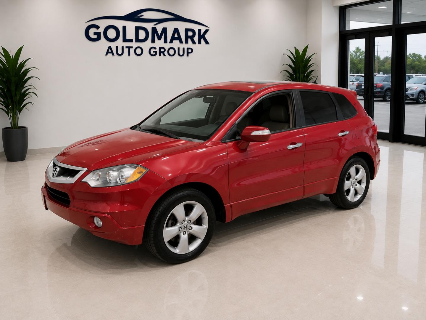 2008 Red /Gray Acura RDX 5-Spd AT (5J8TB18228A) with an 2.3L L4 DOHC 16V engine, 5-Speed Automatic Overdrive transmission, located at 4000 Bee Ridge Road, Sarasota, FL, 34233, (941) 926-0300, 27.298664, -82.489151- Photo#0