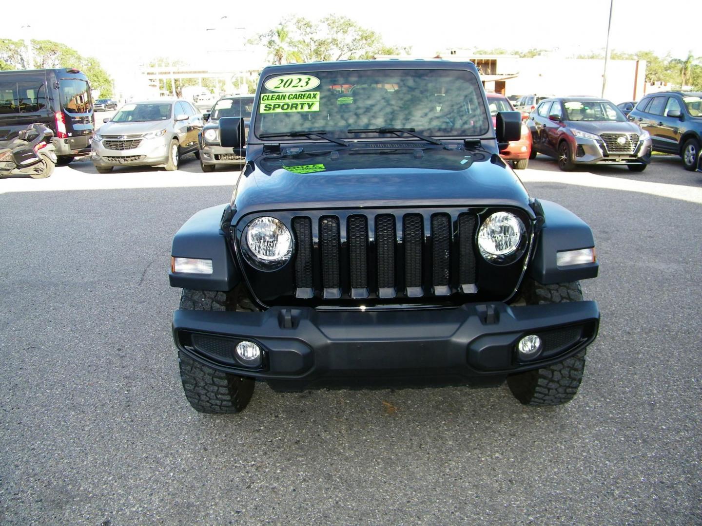 2023 Gray /Tan Jeep Wrangler Unlimited Sport (1C4HJXDG9PW) with an 3.6L V6 DOHC 24V FFV engine, 6A transmission, located at 4000 Bee Ridge Road, Sarasota, FL, 34233, (941) 926-0300, 27.298664, -82.489151 - Photo#0
