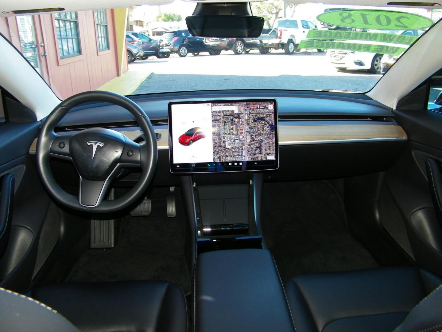 2018 Red /Black Tesla Model 3 Base (5YJ3E1EA1JF) with an ELECTRIC engine, 1A transmission, located at 4000 Bee Ridge Road, Sarasota, FL, 34233, (941) 926-0300, 27.298664, -82.489151 - Photo#14