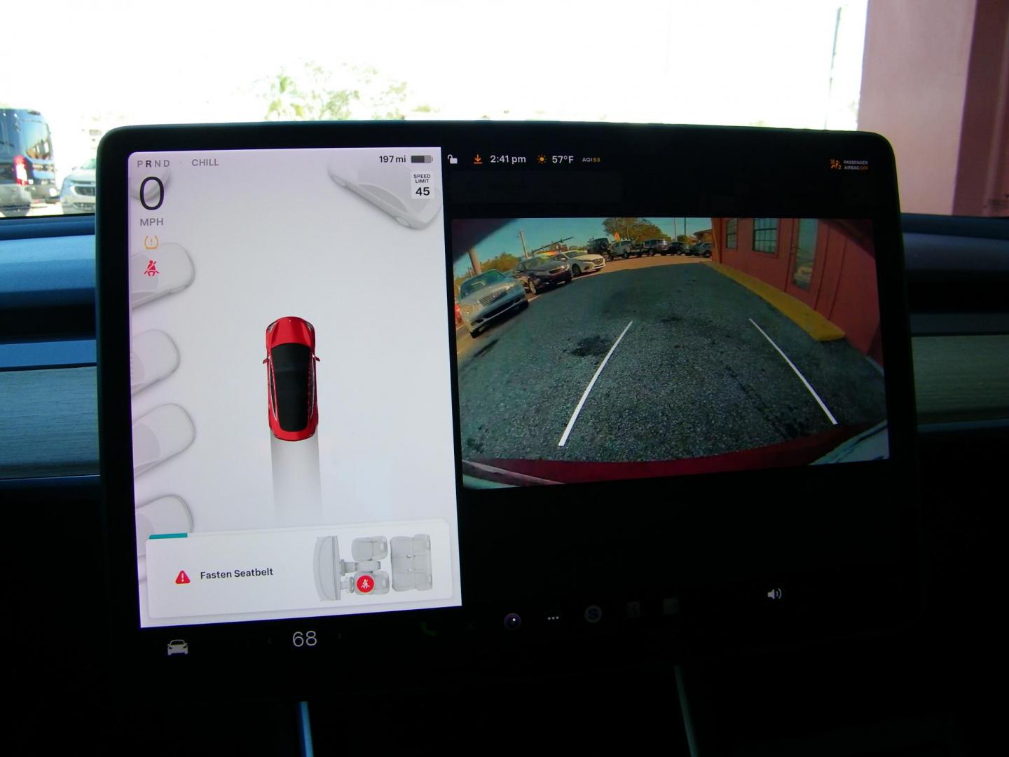 2018 Red /Black Tesla Model 3 Base (5YJ3E1EA1JF) with an ELECTRIC engine, 1A transmission, located at 4000 Bee Ridge Road, Sarasota, FL, 34233, (941) 926-0300, 27.298664, -82.489151 - Photo#16