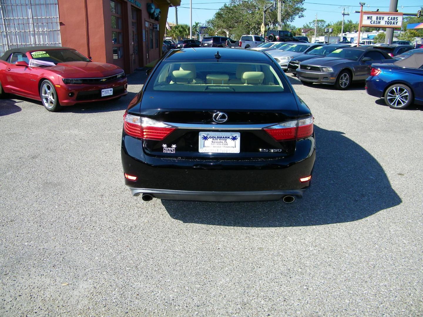 2014 Black /Beige Lexus ES 350 Sedan (JTHBK1GG9E2) with an 3.5L V6 DOHC 24V engine, 6-Speed Automatic transmission, located at 4000 Bee Ridge Road, Sarasota, FL, 34233, (941) 926-0300, 27.298664, -82.489151 - Photo#10