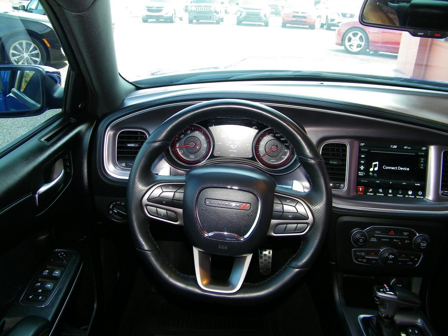 2020 Blue /Black Dodge Charger Scat Pack (2C3CDXGJ6LH) with an 6.4L V8 OHV 16V engine, 5A transmission, located at 4000 Bee Ridge Road, Sarasota, FL, 34233, (941) 926-0300, 27.298664, -82.489151 - Photo#14