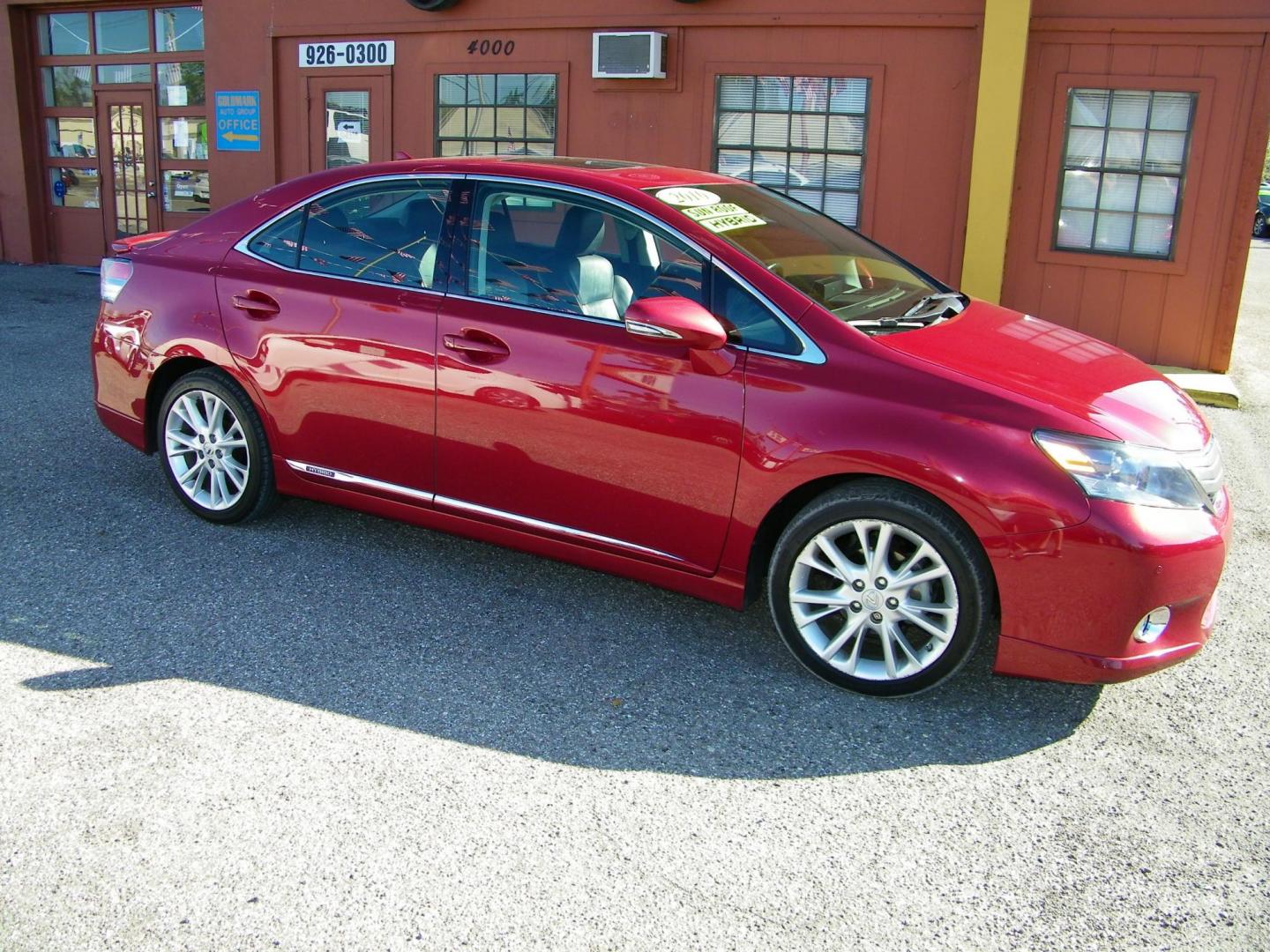 2010 Red /Black Lexus HS 250h Premium (JTHBB1BA8A2) with an 2.4L L4 DOHC 16V HYBRID engine, Automatic transmission, located at 4000 Bee Ridge Road, Sarasota, FL, 34233, (941) 926-0300, 27.298664, -82.489151 - Photo#6