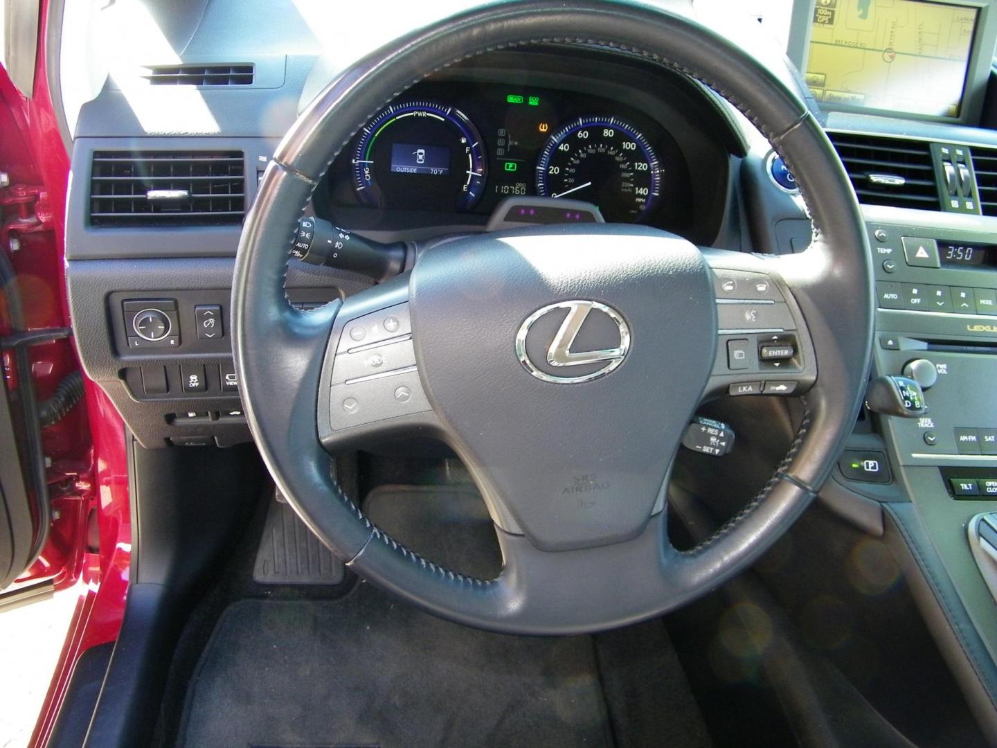 2010 Red /Black Lexus HS 250h Premium (JTHBB1BA8A2) with an 2.4L L4 DOHC 16V HYBRID engine, Automatic transmission, located at 4000 Bee Ridge Road, Sarasota, FL, 34233, (941) 926-0300, 27.298664, -82.489151 - Photo#18