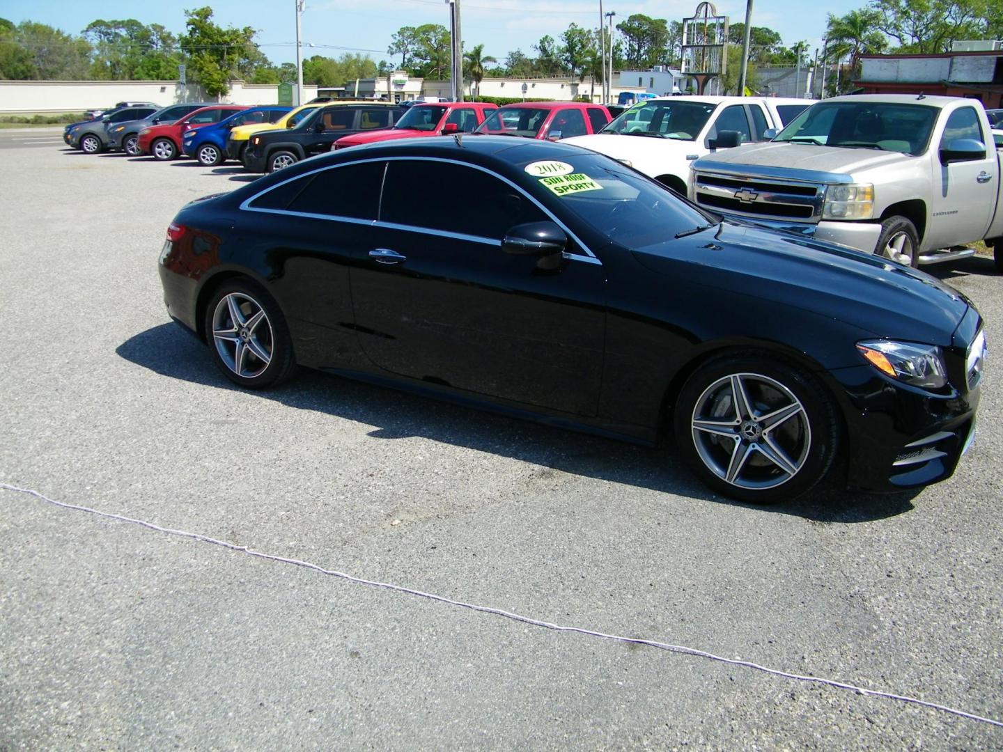 2018 Black /Black Mercedes-Benz E-Class E400 Coupe (WDD1J6FB7JF) with an 3.0L V6 DOHC 24V engine, 7A transmission, located at 4000 Bee Ridge Road, Sarasota, FL, 34233, (941) 926-0300, 27.298664, -82.489151 - Photo#7
