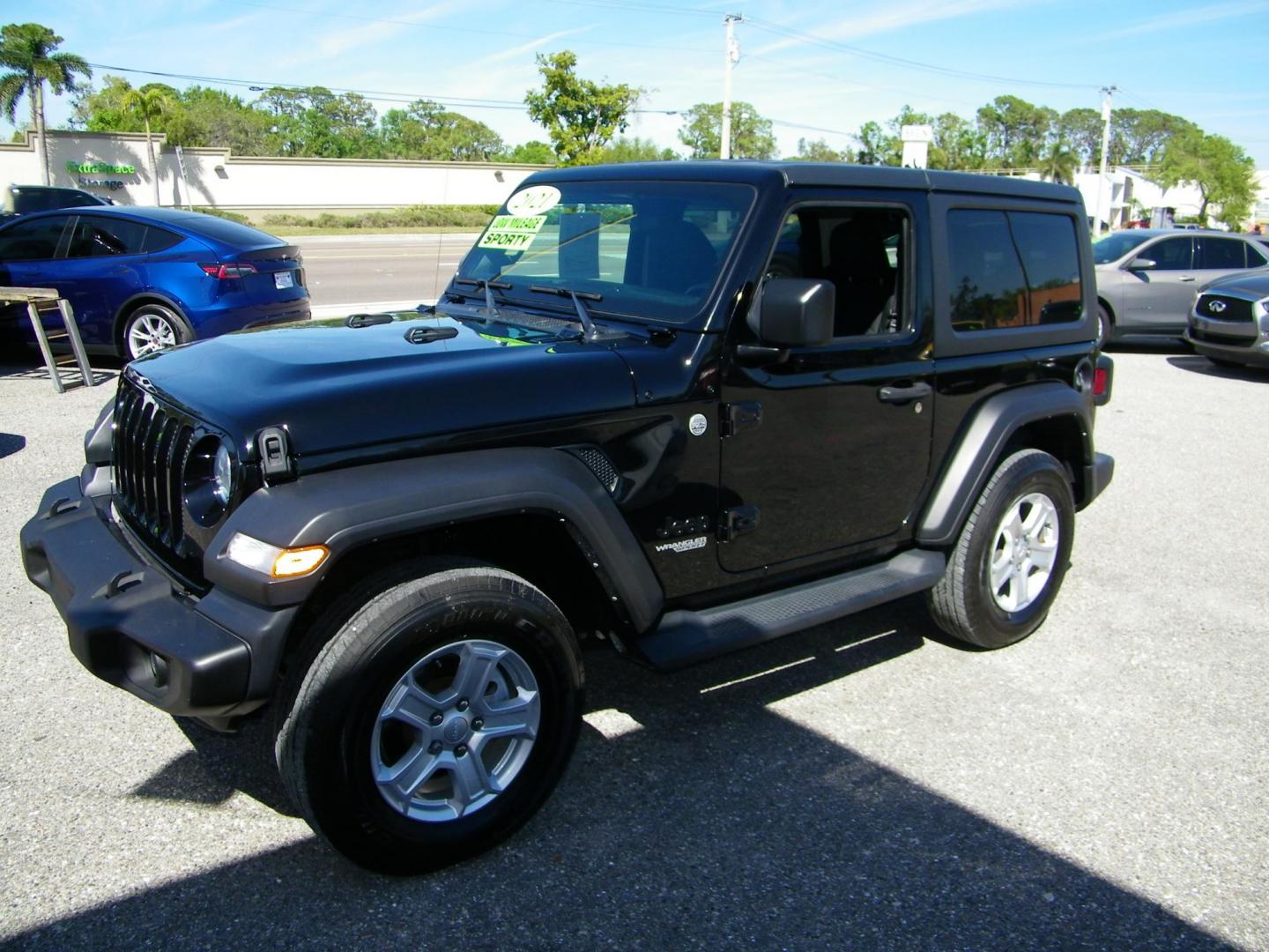 2021 Black /Black Jeep Wrangler Sport (1C4GJXAN2MW) with an 2.0L L4 DOHC 16V TURBO engine, Automatic transmission, located at 4000 Bee Ridge Road, Sarasota, FL, 34233, (941) 926-0300, 27.298664, -82.489151 - Photo#0