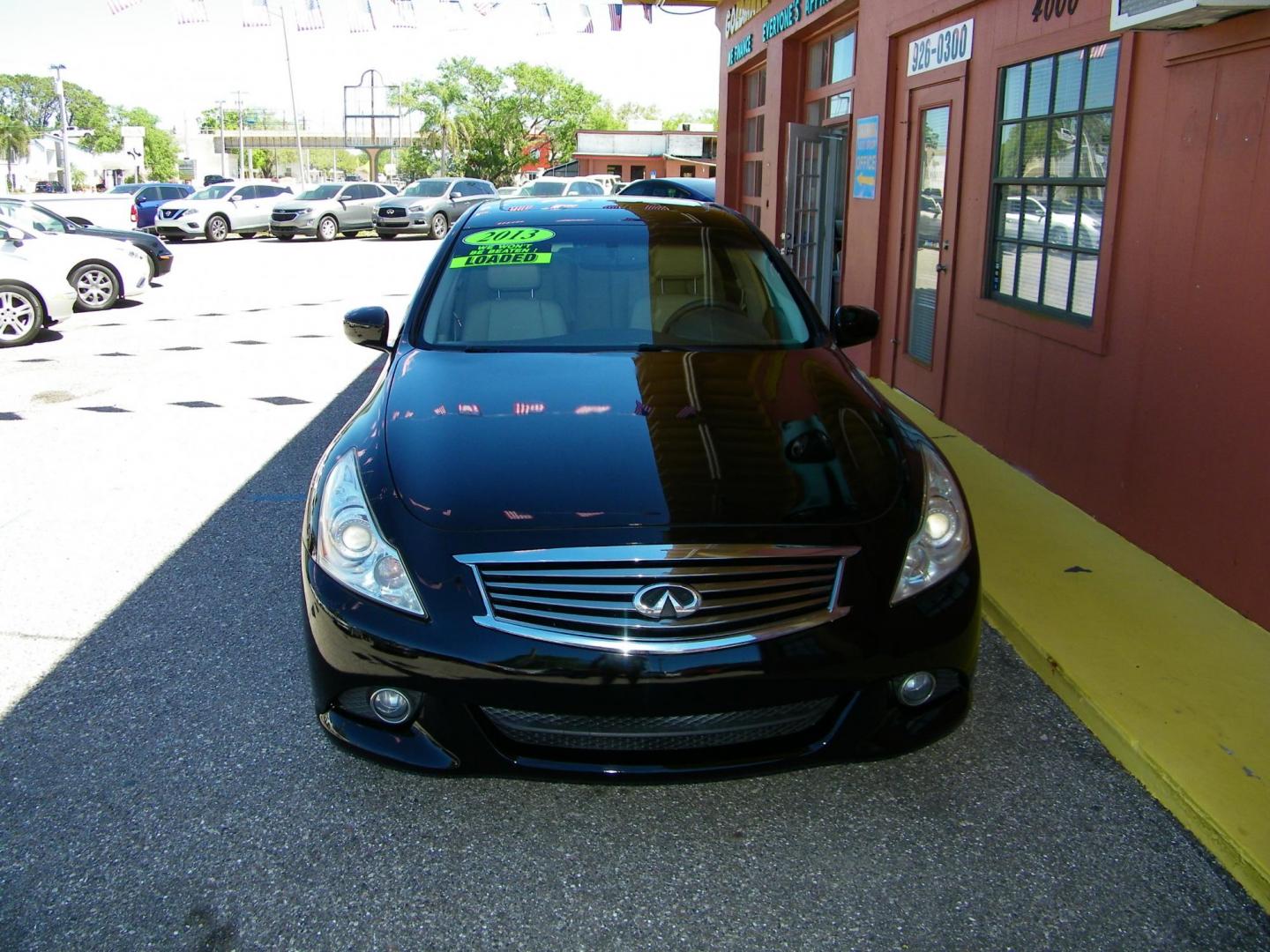 2013 Black /Black Infiniti G Sedan 37 Journey (JN1CV6AP0DM) with an 3.7L V6 DOHC 24V engine, 5-Speed Automatic transmission, located at 4000 Bee Ridge Road, Sarasota, FL, 34233, (941) 926-0300, 27.298664, -82.489151 - Photo#2