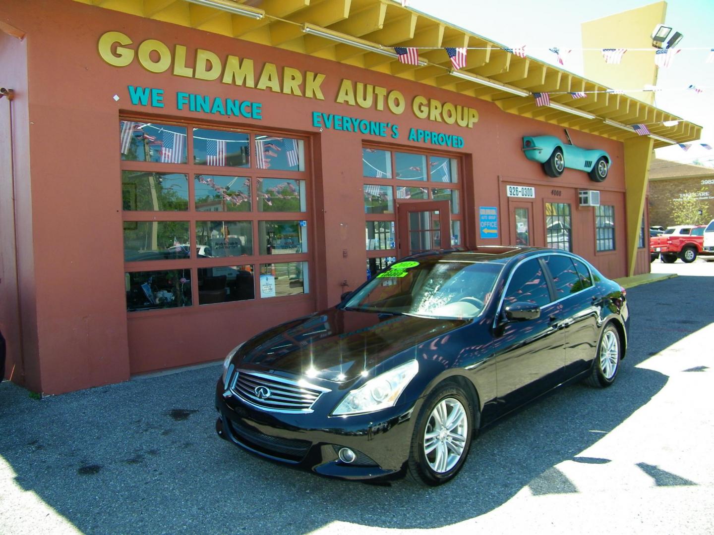 2013 Black /Black Infiniti G Sedan 37 Journey (JN1CV6AP0DM) with an 3.7L V6 DOHC 24V engine, 5-Speed Automatic transmission, located at 4000 Bee Ridge Road, Sarasota, FL, 34233, (941) 926-0300, 27.298664, -82.489151 - Photo#0