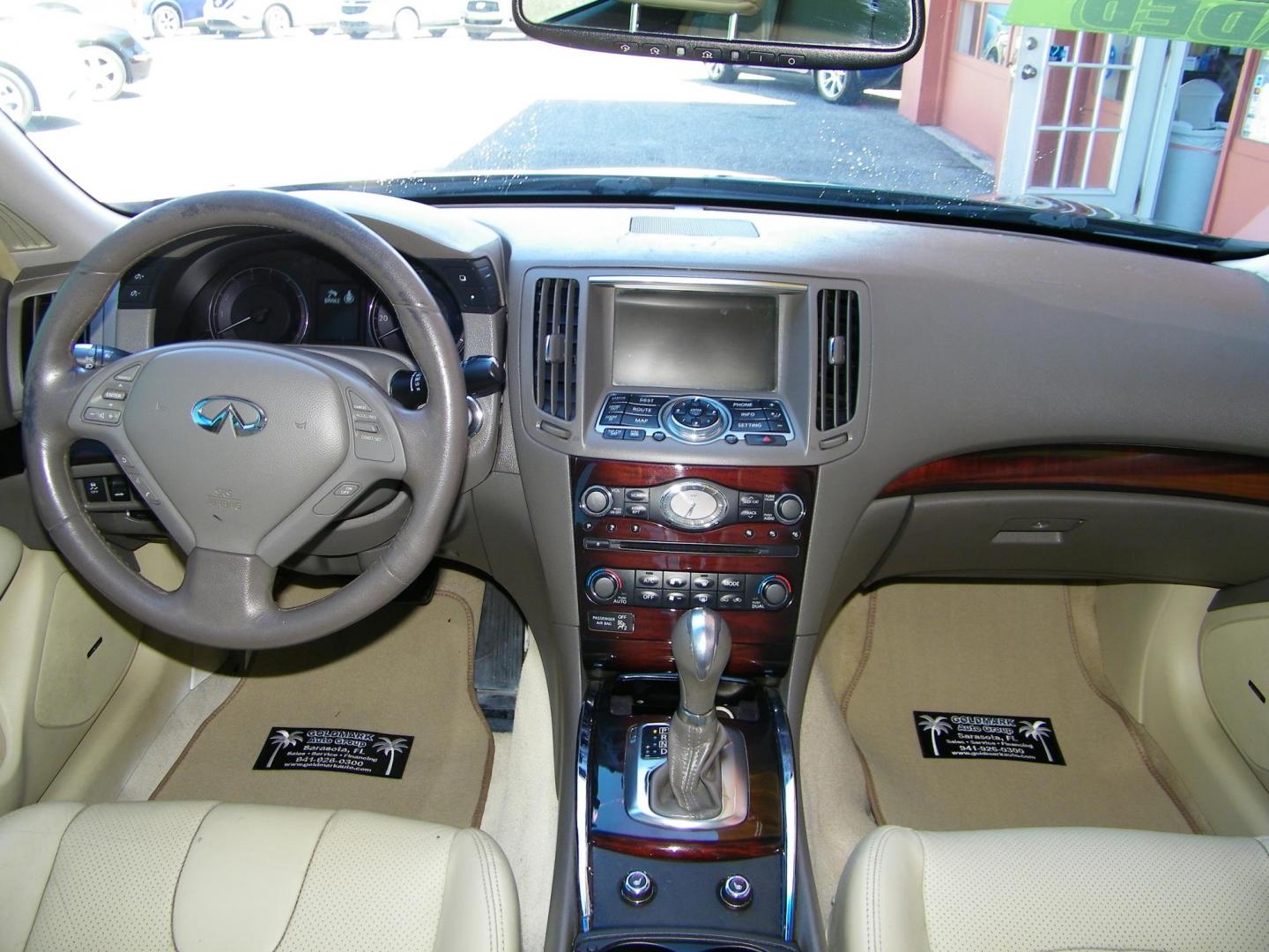 2013 Black /Black Infiniti G Sedan 37 Journey (JN1CV6AP0DM) with an 3.7L V6 DOHC 24V engine, 5-Speed Automatic transmission, located at 4000 Bee Ridge Road, Sarasota, FL, 34233, (941) 926-0300, 27.298664, -82.489151 - Photo#14