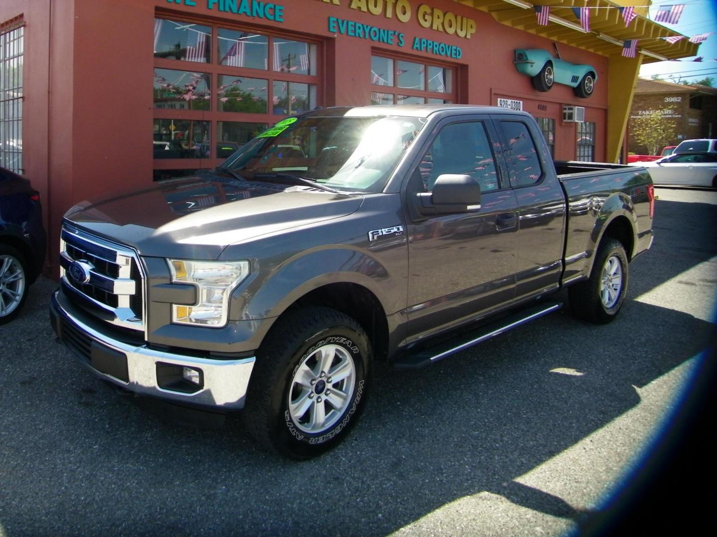 2015 Gray /Gray Ford F-150 Lariat SuperCab 6.5-ft. Bed 4WD (1FTEX1E89FK) with an 3.5L V6 DOHC 24V engine, 6-Speed Automatic transmission, located at 4000 Bee Ridge Road, Sarasota, FL, 34233, (941) 926-0300, 27.298664, -82.489151 - Photo#0