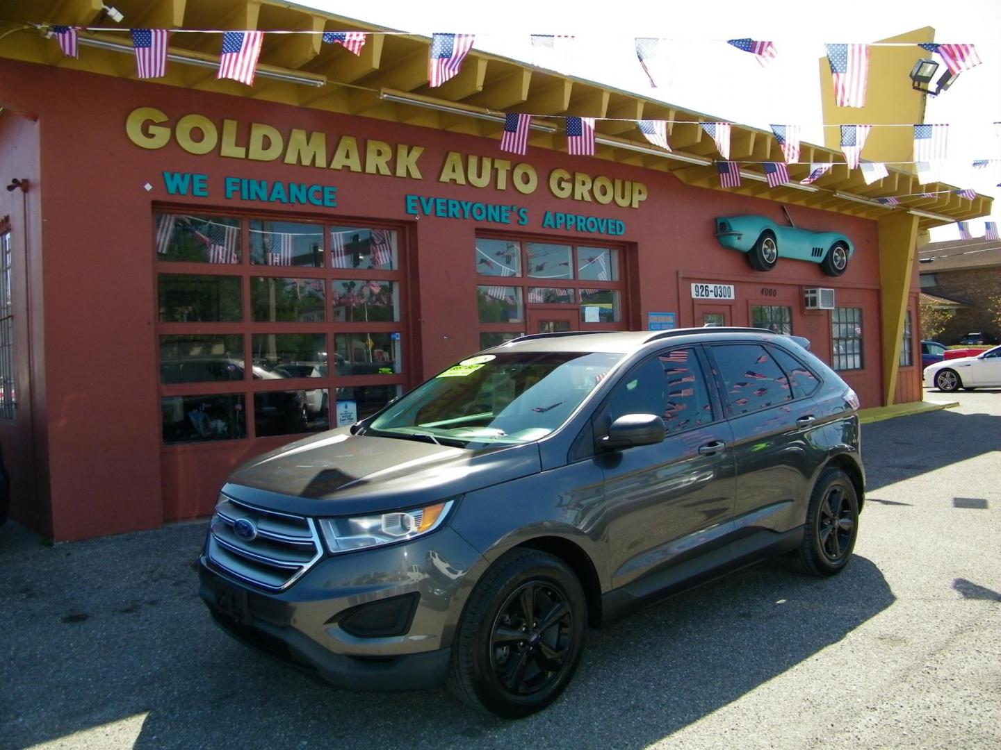 2018 Gray /Gray Ford Edge SE FWD (2FMPK3G97JB) with an 2.0L L4 DOHC 16V engine, 6A transmission, located at 4000 Bee Ridge Road, Sarasota, FL, 34233, (941) 926-0300, 27.298664, -82.489151 - Photo#0