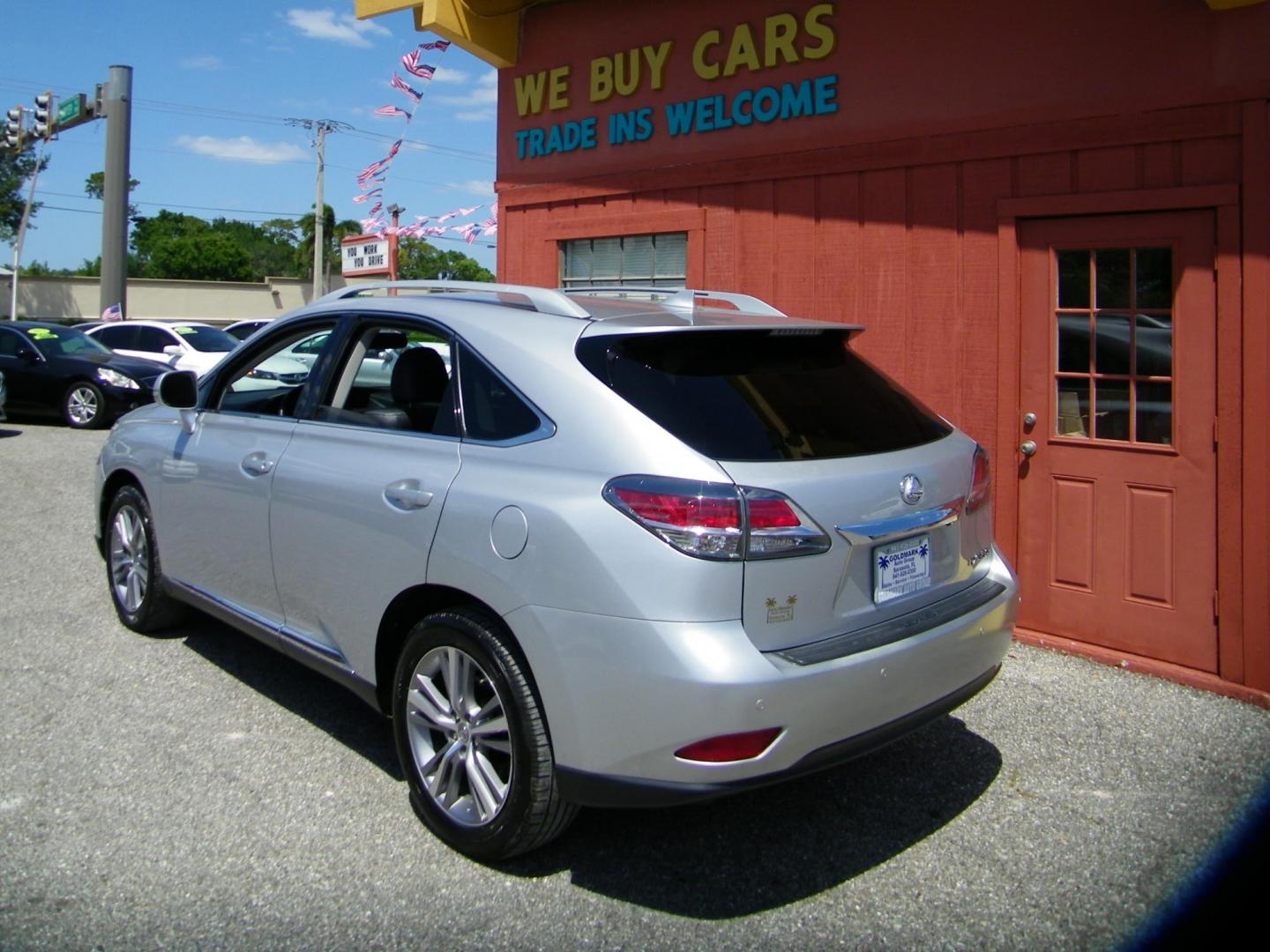 2015 Silver /Black Lexus RX 350 FWD (2T2ZK1BAXFC) with an 3.5L V6 DOHC 24V engine, 6-Speed Automatic transmission, located at 4000 Bee Ridge Road, Sarasota, FL, 34233, (941) 926-0300, 27.298664, -82.489151 - Photo#4