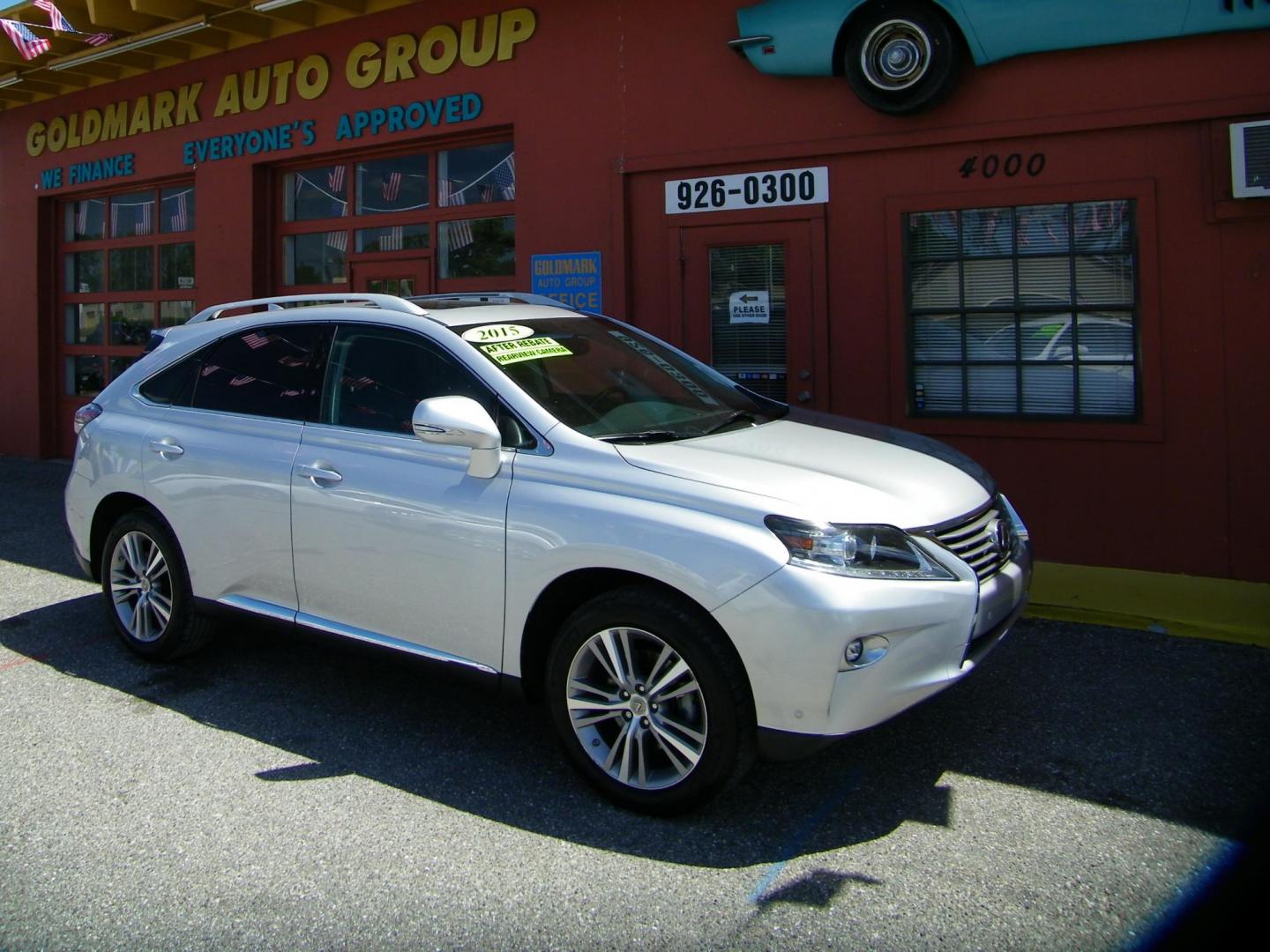 2015 Silver /Black Lexus RX 350 FWD (2T2ZK1BAXFC) with an 3.5L V6 DOHC 24V engine, 6-Speed Automatic transmission, located at 4000 Bee Ridge Road, Sarasota, FL, 34233, (941) 926-0300, 27.298664, -82.489151 - Photo#2