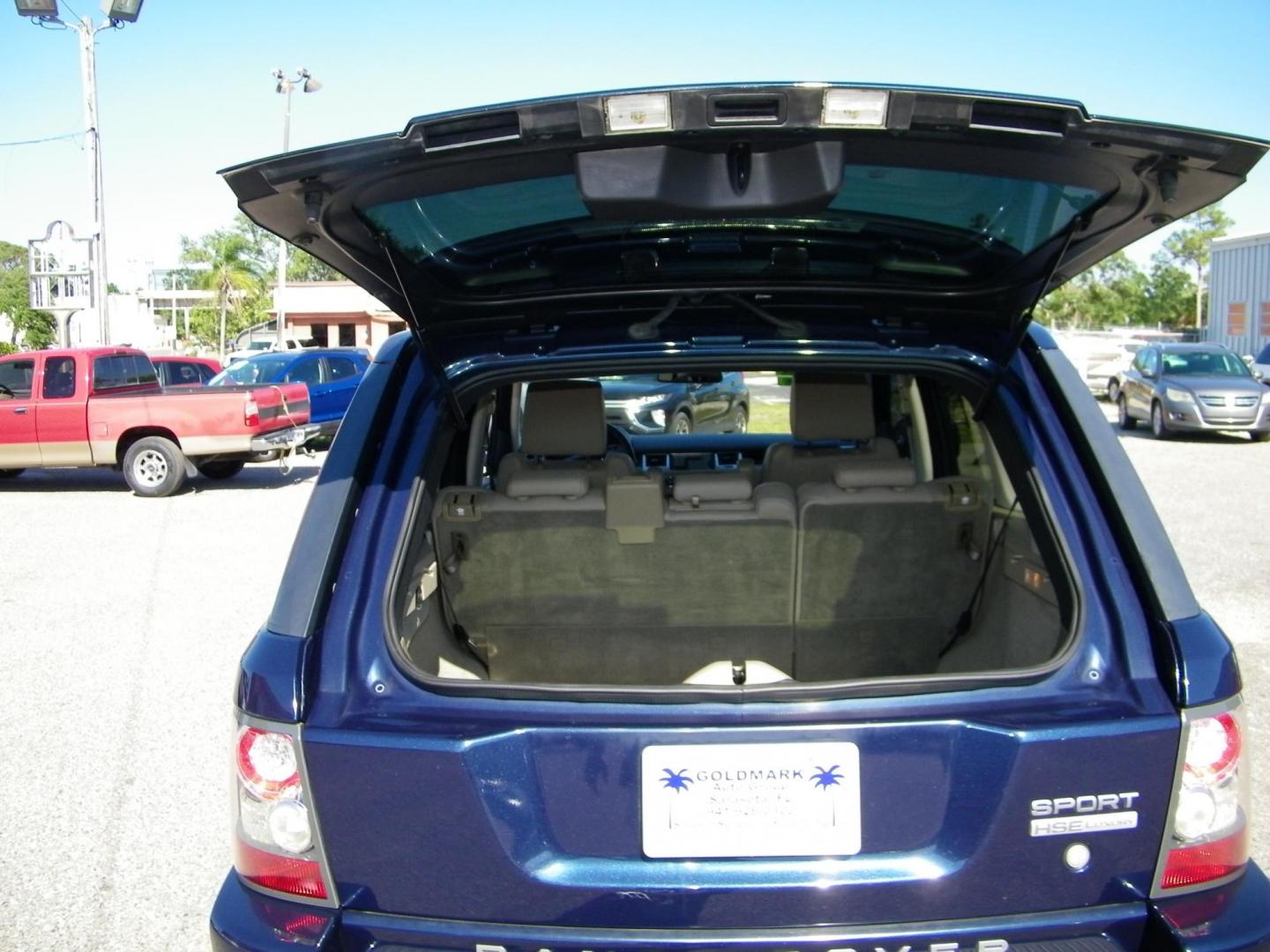 2011 Blue /Beige Land Rover Range Rover Sport HSE (SALSK2D43BA) with an 4.4L V8 DOHC 32V engine, 6-Speed Automatic transmission, located at 4000 Bee Ridge Road, Sarasota, FL, 34233, (941) 926-0300, 27.298664, -82.489151 - Photo#11