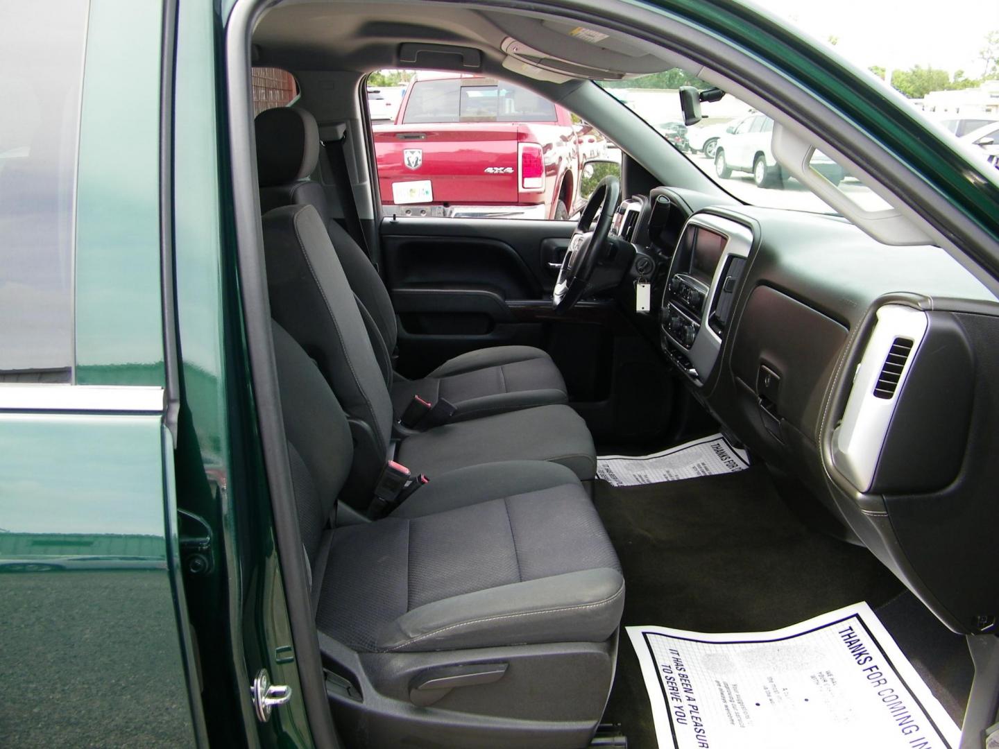 2015 Green /Black GMC Sierra 1500 SLE Double Cab 4WD (1GTV2UEC0FZ) with an 5.3L V8 OHV 16V engine, 6-Speed Automatic transmission, located at 4000 Bee Ridge Road, Sarasota, FL, 34233, (941) 926-0300, 27.298664, -82.489151 - Photo#14