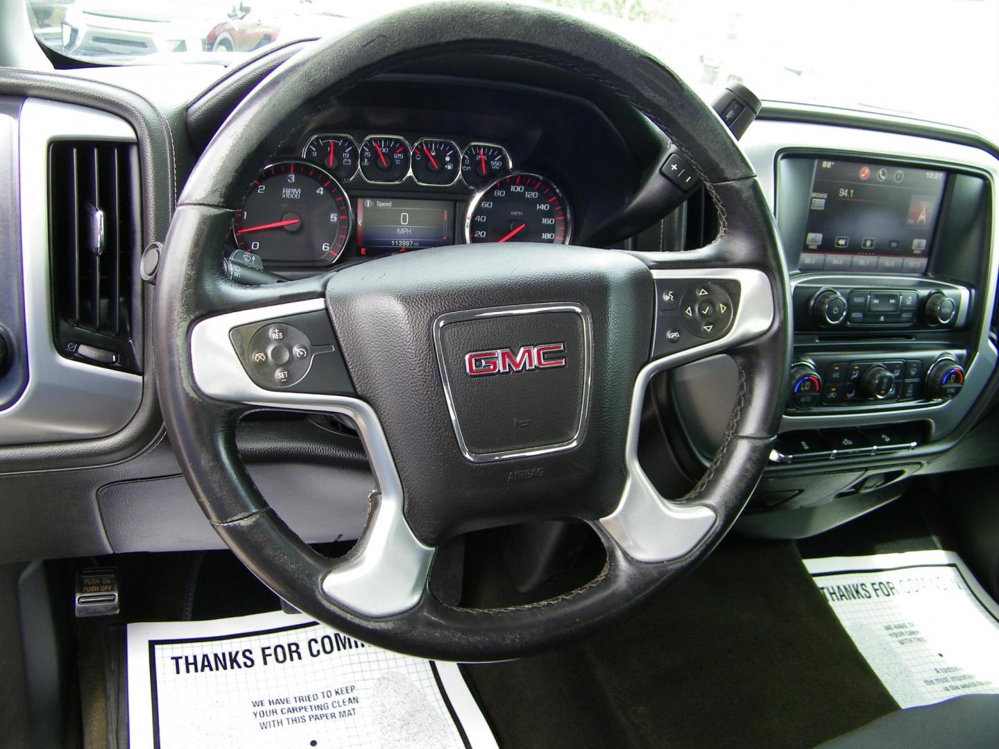 2015 Green /Black GMC Sierra 1500 SLE Double Cab 4WD (1GTV2UEC0FZ) with an 5.3L V8 OHV 16V engine, 6-Speed Automatic transmission, located at 4000 Bee Ridge Road, Sarasota, FL, 34233, (941) 926-0300, 27.298664, -82.489151 - Photo#18