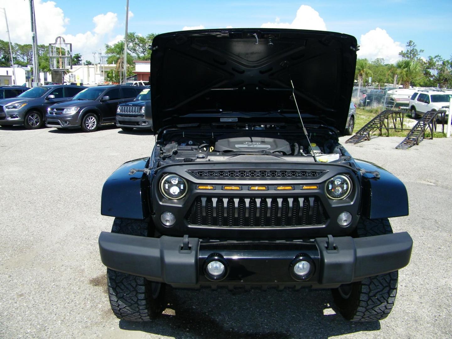 2014 Black /Black Jeep Wrangler Unlimited Sahara 4WD (1C4BJWEG2EL) with an 3.6L V6 DOHC 24V FFV engine, Automatic transmission, located at 4000 Bee Ridge Road, Sarasota, FL, 34233, (941) 926-0300, 27.298664, -82.489151 - Photo#8