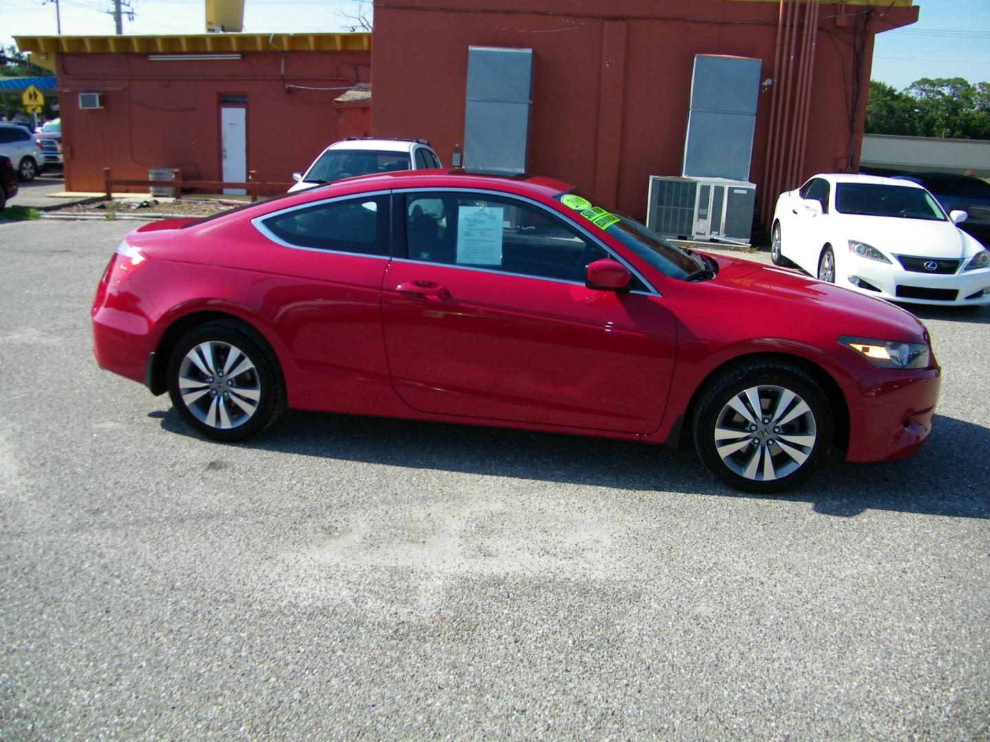 2009 Red /Black Honda Accord EX Coupe AT (1HGCS12759A) with an 2.4L L4 DOHC 16V engine, 5-Speed Automatic transmission, located at 4000 Bee Ridge Road, Sarasota, FL, 34233, (941) 926-0300, 27.298664, -82.489151 - Photo#6