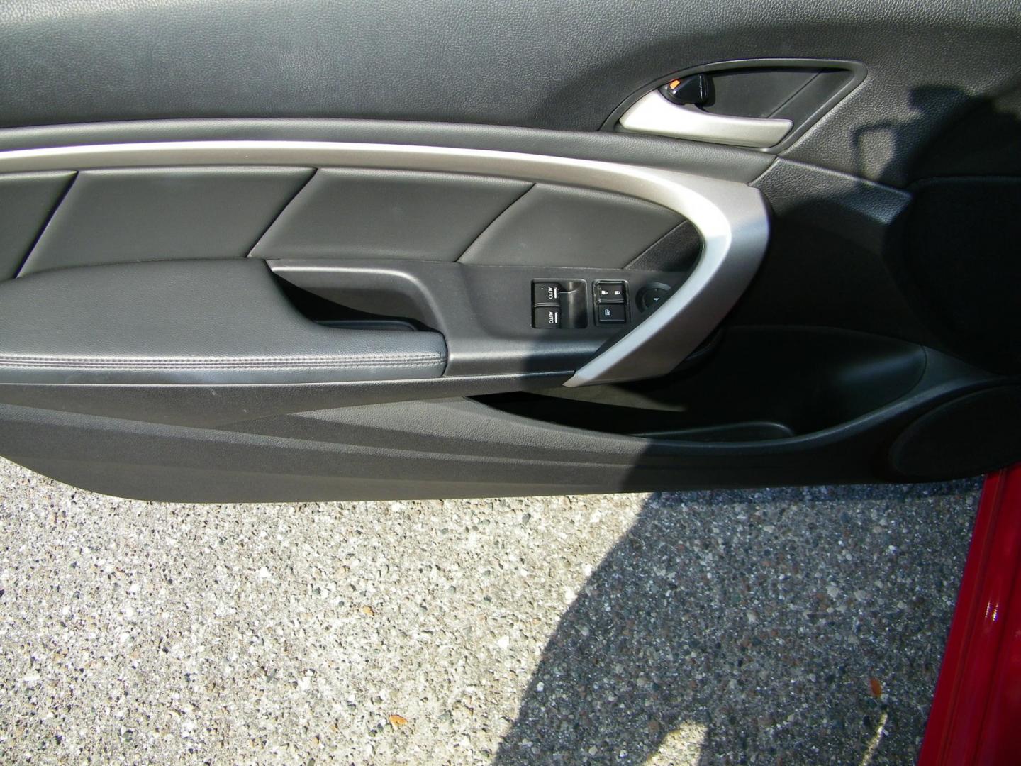 2009 Red /Black Honda Accord EX Coupe AT (1HGCS12759A) with an 2.4L L4 DOHC 16V engine, 5-Speed Automatic transmission, located at 4000 Bee Ridge Road, Sarasota, FL, 34233, (941) 926-0300, 27.298664, -82.489151 - Photo#14