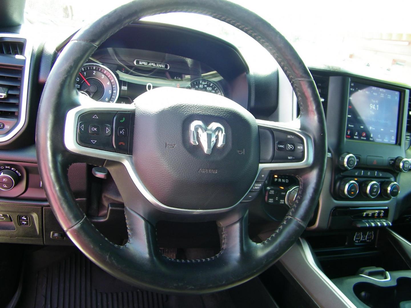 2020 Maroon /Black RAM 1500 Big Horn Crew Cab SWB 4WD (1C6SRFFT6LN) with an 5.7L V8 OHV 16V engine, 8A transmission, located at 4000 Bee Ridge Road, Sarasota, FL, 34233, (941) 926-0300, 27.298664, -82.489151 - Photo#19