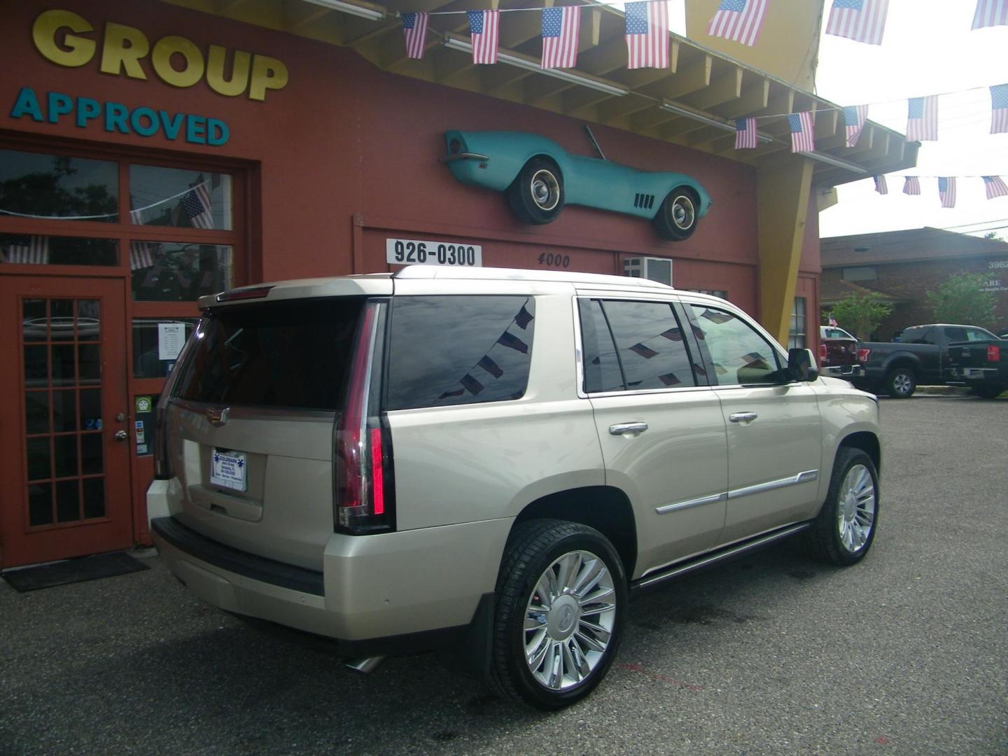 2017 Gold /Brown Cadillac Escalade Platinum 4WD (1GYS4DKJ7HR) with an 6.2L V8 OHV 16V FFV engine, 8A transmission, located at 4000 Bee Ridge Road, Sarasota, FL, 34233, (941) 926-0300, 27.298664, -82.489151 - Photo#4
