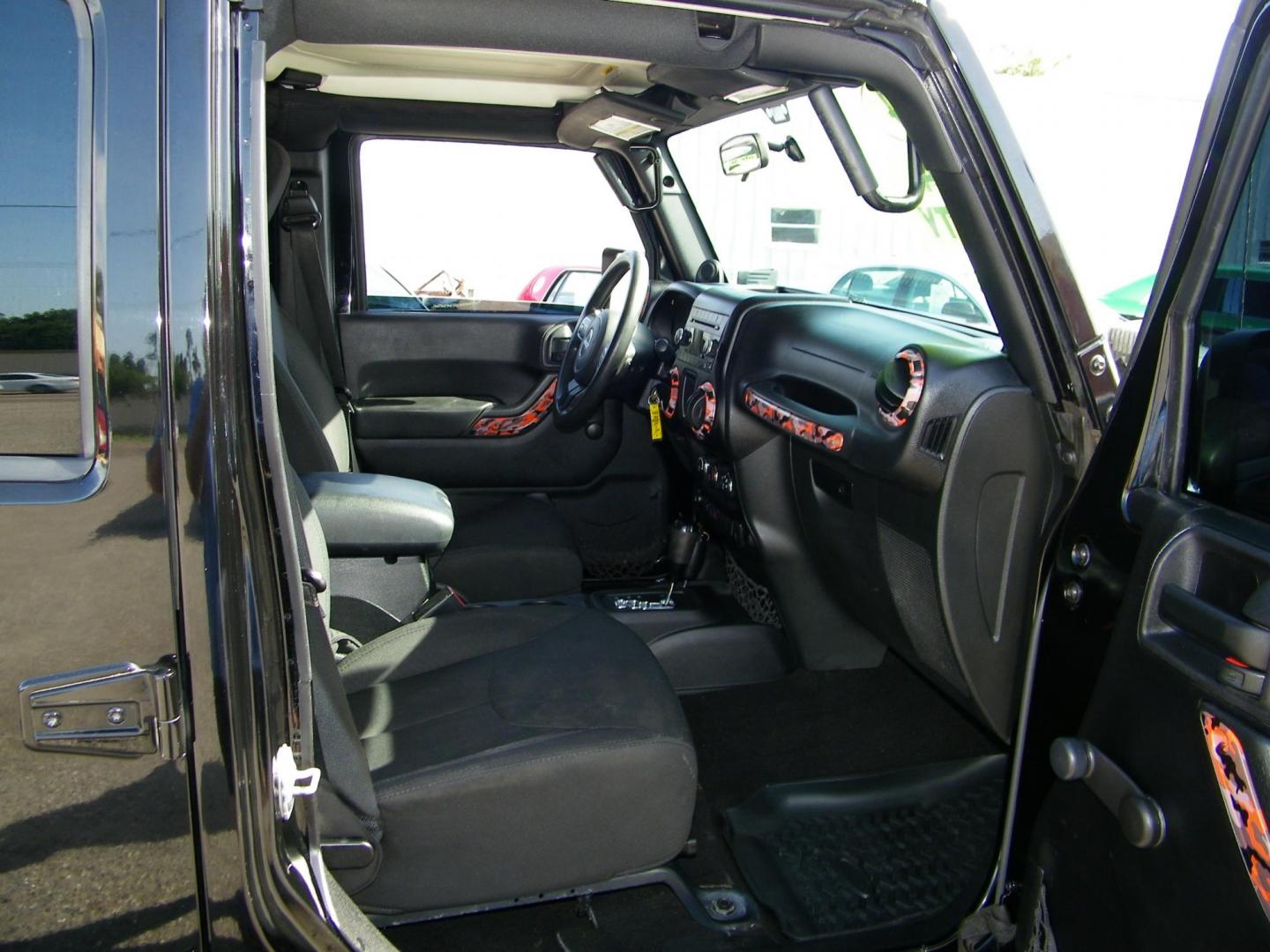 2014 Black /Black Jeep Wrangler Unlimited Sport 4WD (1C4BJWDG5EL) with an 3.6L V6 DOHC 24V FFV engine, Automatic transmission, located at 4000 Bee Ridge Road, Sarasota, FL, 34233, (941) 926-0300, 27.298664, -82.489151 - Photo#14