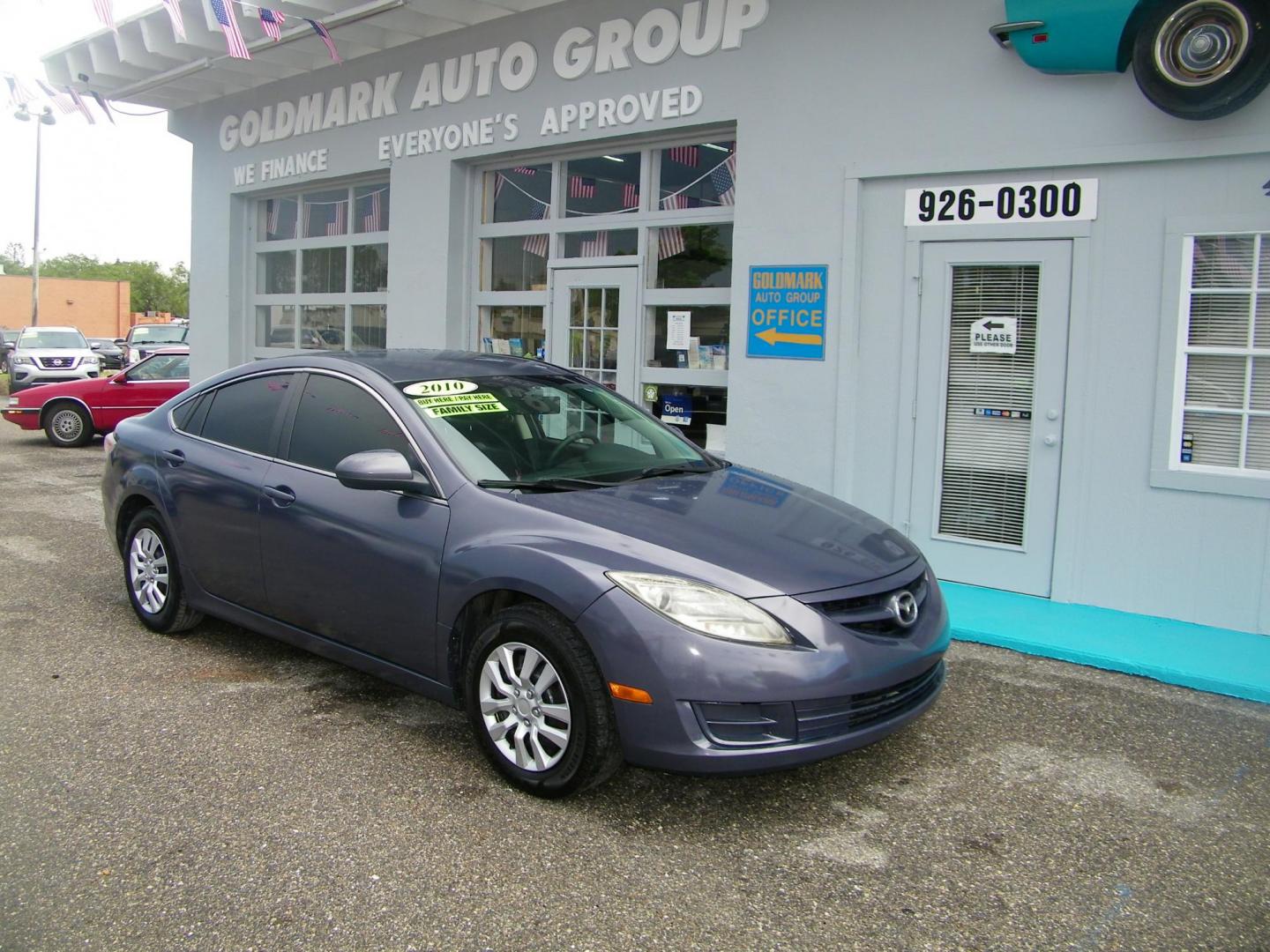 2010 Grey /Black Mazda MAZDA6 I Grand Touring (1YVHZ8BH4A5) with an 2.5L L4 DOHC 16V engine, 5-Speed Automatic transmission, located at 4000 Bee Ridge Road, Sarasota, FL, 34233, (941) 926-0300, 27.298664, -82.489151 - Photo#3