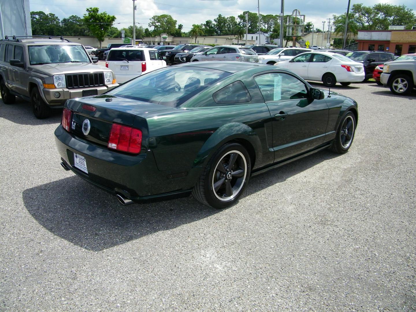 2008 Green /Black Ford Mustang GT Bullitt (1ZVHT82H985) with an 4.6L V8 SOHC 24V engine, Manual transmission, located at 4000 Bee Ridge Road, Sarasota, FL, 34233, (941) 926-0300, 27.298664, -82.489151 - Photo#5