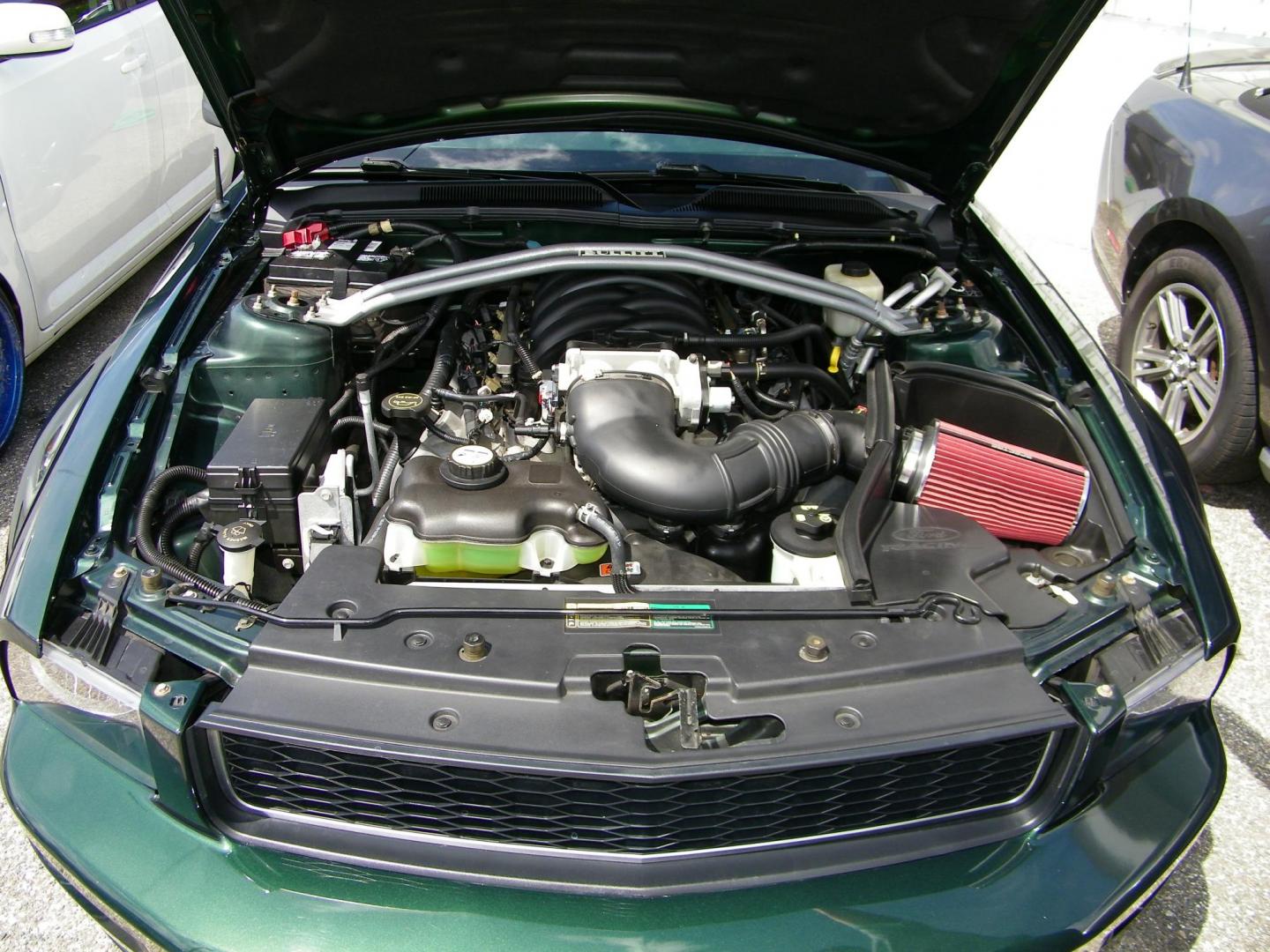 2008 Green /Black Ford Mustang GT Bullitt (1ZVHT82H985) with an 4.6L V8 SOHC 24V engine, Manual transmission, located at 4000 Bee Ridge Road, Sarasota, FL, 34233, (941) 926-0300, 27.298664, -82.489151 - Photo#25