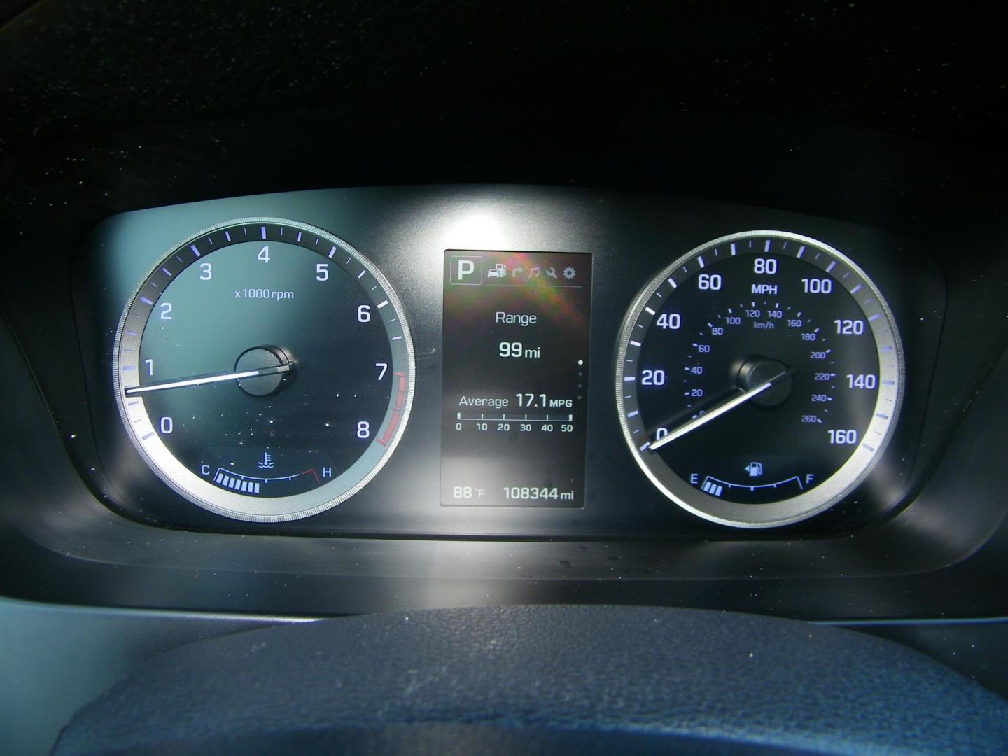 2015 Blue /Beige Hyundai Sonata Sport (5NPE34AF0FH) with an 2.4L L4 DOHC 16V engine, 6-Speed Automatic transmission, located at 4000 Bee Ridge Road, Sarasota, FL, 34233, (941) 926-0300, 27.298664, -82.489151 - Photo#26