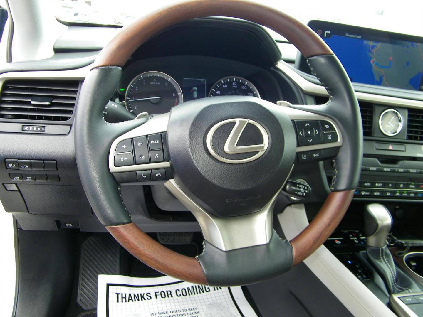 2021 White /Tan Lexus RX 350 FWD (2T2HZMAA8MC) with an 3.5L V6 DOHC 24V engine, 6A transmission, located at 4000 Bee Ridge Road, Sarasota, FL, 34233, (941) 926-0300, 27.298664, -82.489151 - Photo#23