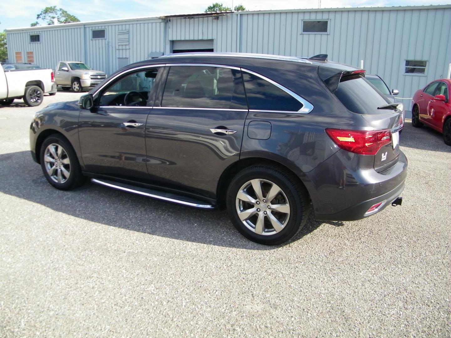 2016 Gray /Beige Acura MDX 9-Spd AT SH-AWD w/Advance Package (5FRYD4H95GB) with an 3.5L V6 SOHC 24V engine, 9-Speed Automatic transmission, located at 4000 Bee Ridge Road, Sarasota, FL, 34233, (941) 926-0300, 27.298664, -82.489151 - Photo#3