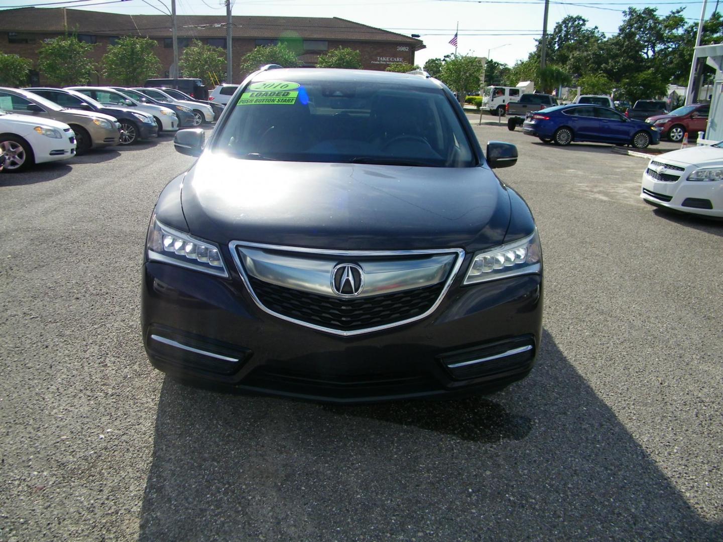 2016 Gray /Beige Acura MDX 9-Spd AT SH-AWD w/Advance Package (5FRYD4H95GB) with an 3.5L V6 SOHC 24V engine, 9-Speed Automatic transmission, located at 4000 Bee Ridge Road, Sarasota, FL, 34233, (941) 926-0300, 27.298664, -82.489151 - Photo#1