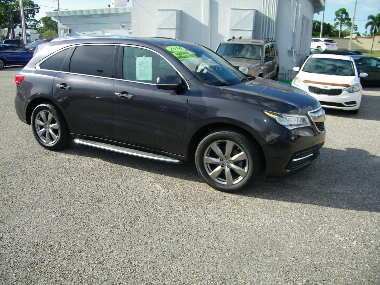 2016 Gray /Beige Acura MDX 9-Spd AT SH-AWD w/Advance Package (5FRYD4H95GB) with an 3.5L V6 SOHC 24V engine, 9-Speed Automatic transmission, located at 4000 Bee Ridge Road, Sarasota, FL, 34233, (941) 926-0300, 27.298664, -82.489151 - Photo#7