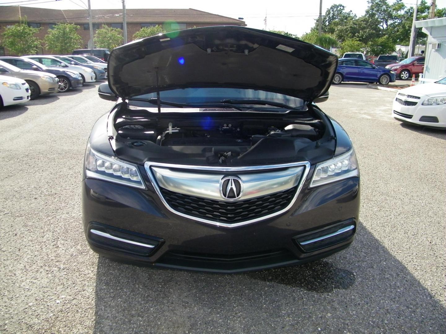 2016 Gray /Beige Acura MDX 9-Spd AT SH-AWD w/Advance Package (5FRYD4H95GB) with an 3.5L V6 SOHC 24V engine, 9-Speed Automatic transmission, located at 4000 Bee Ridge Road, Sarasota, FL, 34233, (941) 926-0300, 27.298664, -82.489151 - Photo#9