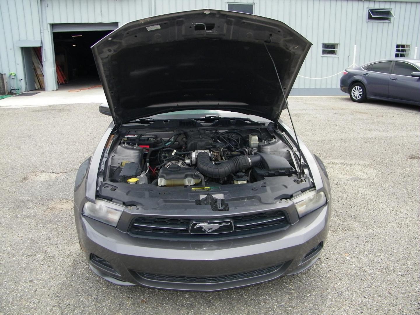 2010 Grey /Black Ford Mustang V6 Coupe (1ZVBP8AN9A5) with an 4.0L V6 OHC 12V engine, Automatic transmission, located at 4000 Bee Ridge Road, Sarasota, FL, 34233, (941) 926-0300, 27.298664, -82.489151 - Photo#8