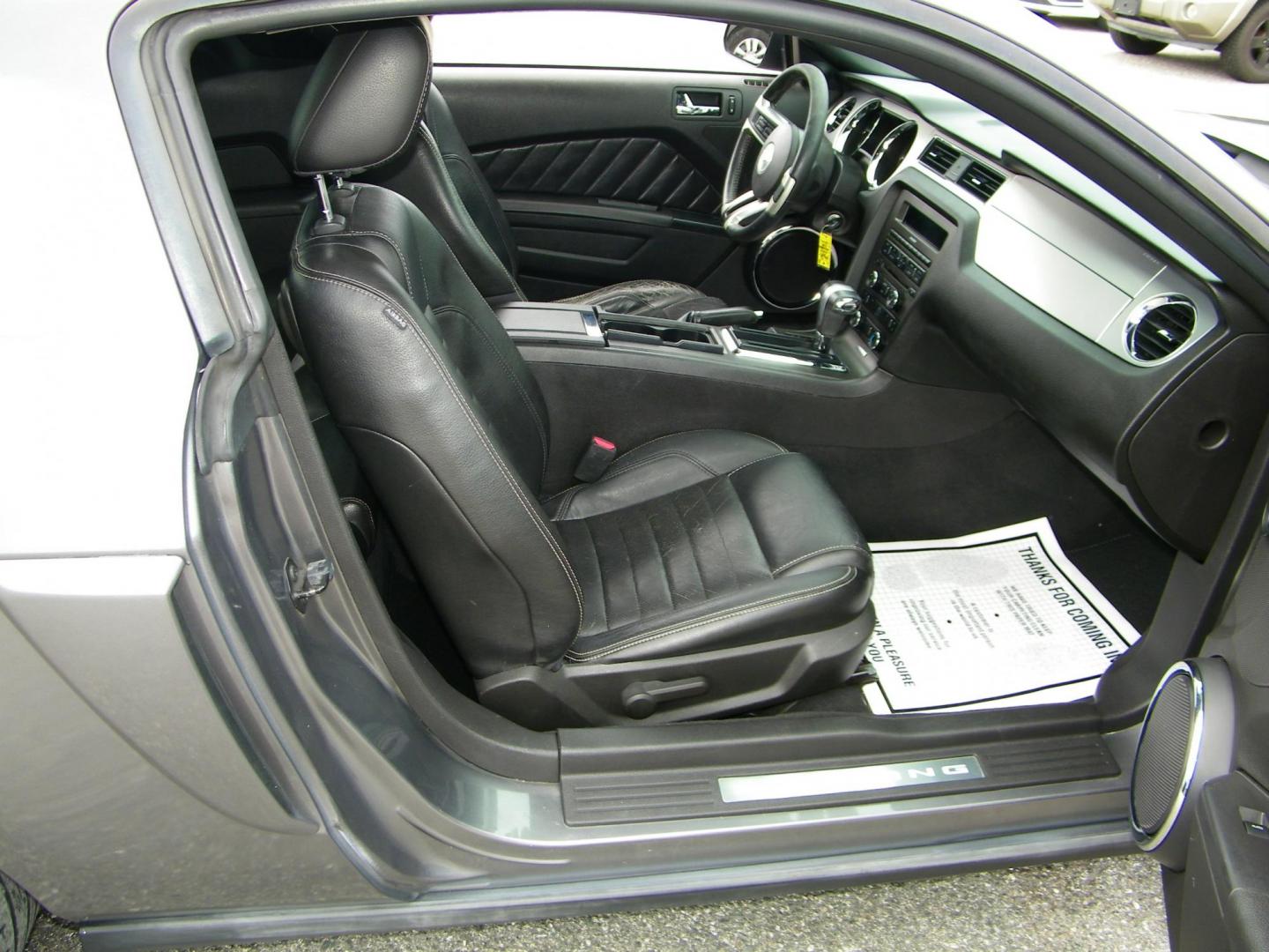 2010 Grey /Black Ford Mustang V6 Coupe (1ZVBP8AN9A5) with an 4.0L V6 OHC 12V engine, Automatic transmission, located at 4000 Bee Ridge Road, Sarasota, FL, 34233, (941) 926-0300, 27.298664, -82.489151 - Photo#12