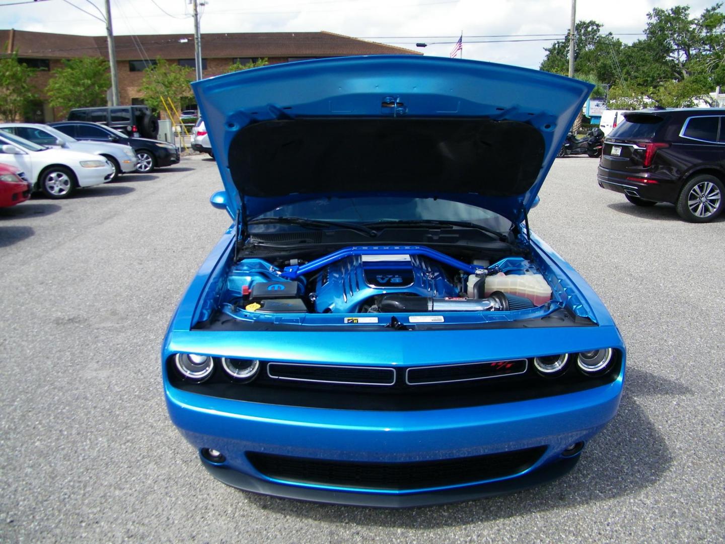 2015 Blue /Black Dodge Challenger R/T Plus (2C3CDZBT5FH) with an 5.7L V8 OHV 16V engine, Manual transmission, located at 4000 Bee Ridge Road, Sarasota, FL, 34233, (941) 926-0300, 27.298664, -82.489151 - Photo#8