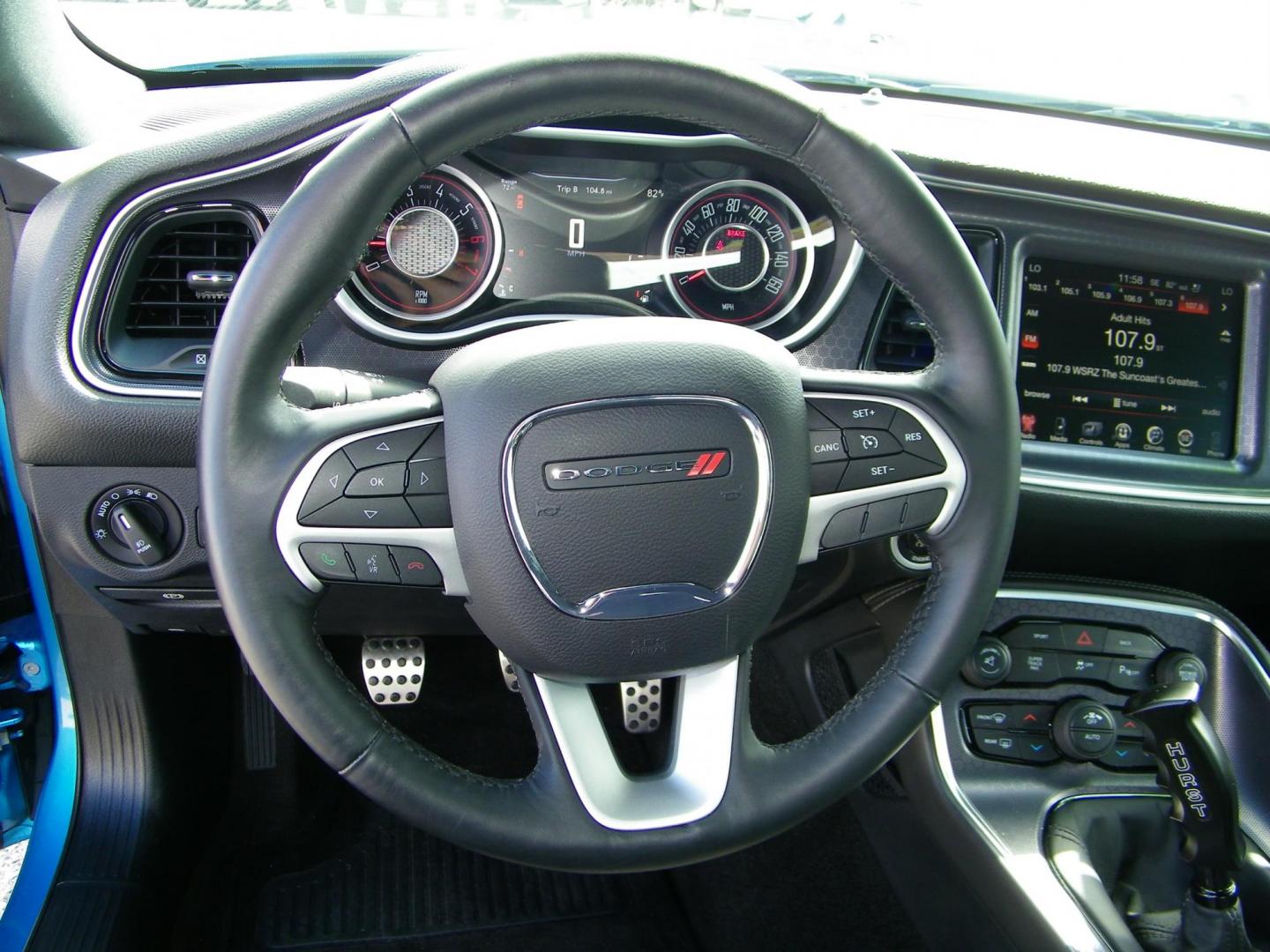 2015 Blue /Black Dodge Challenger R/T Plus (2C3CDZBT5FH) with an 5.7L V8 OHV 16V engine, Manual transmission, located at 4000 Bee Ridge Road, Sarasota, FL, 34233, (941) 926-0300, 27.298664, -82.489151 - Photo#18