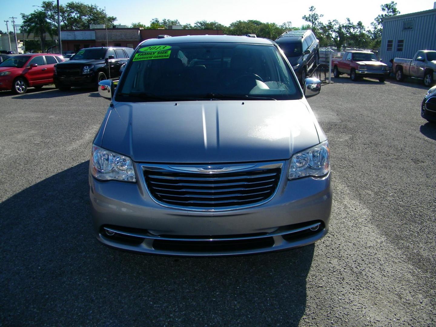 2013 Silver /Grey Chrysler Town & Country Touring-L (2C4RC1CG1DR) with an 3.6L V6 DOHC 24V engine, 6-Speed Automatic transmission, located at 4000 Bee Ridge Road, Sarasota, FL, 34233, (941) 926-0300, 27.298664, -82.489151 - Photo#1