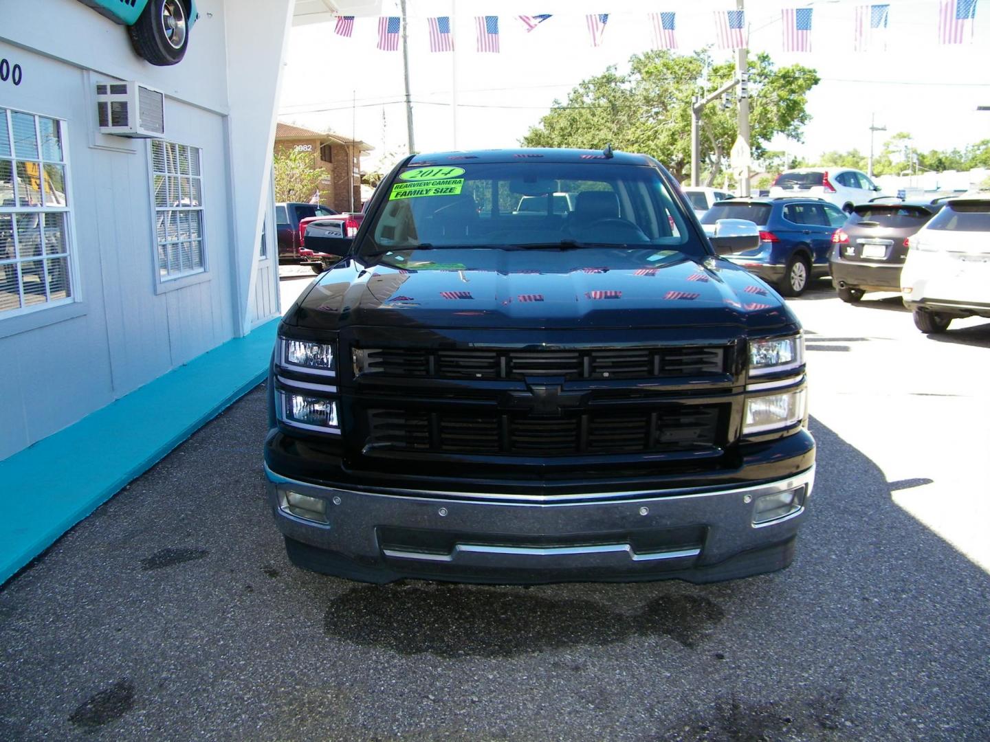 2014 Black /Black Chevrolet Silverado 1500 1LZ Crew Cab 2WD (3GCPCSEC5EG) with an 5.3L V8 OHV 16V engine, 6-Speed Automatic transmission, located at 4000 Bee Ridge Road, Sarasota, FL, 34233, (941) 926-0300, 27.298664, -82.489151 - Photo#1