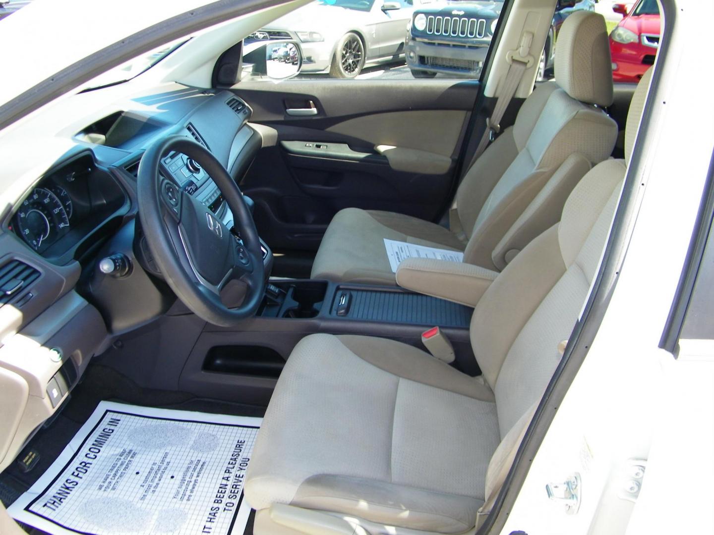 2013 White /Grey Honda CR-V EX 4WD 5-Speed AT (5J6RM4H53DL) with an 2.4L L4 DOHC 16V engine, 5-Speed Automatic transmission, located at 4000 Bee Ridge Road, Sarasota, FL, 34233, (941) 926-0300, 27.298664, -82.489151 - Photo#17