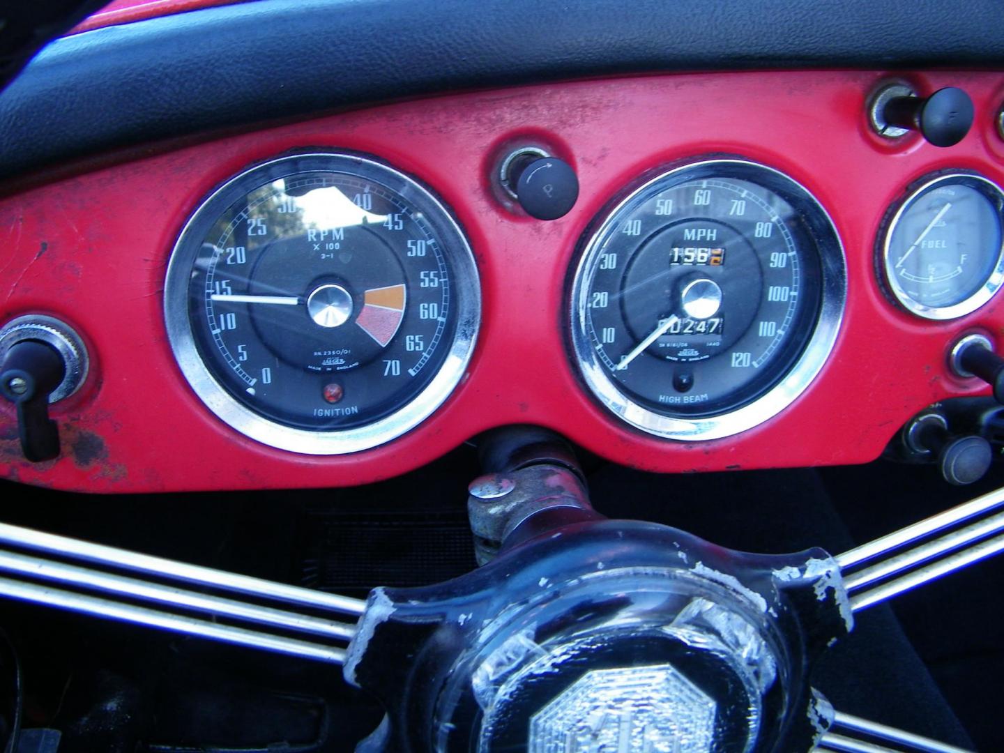 1960 Red /Black MG MGA (GHNL75007) with an 1600 CC engine, 4-Speed Manual transmission, located at 4000 Bee Ridge Road, Sarasota, FL, 34233, (941) 926-0300, 27.298664, -82.489151 - Photo#9