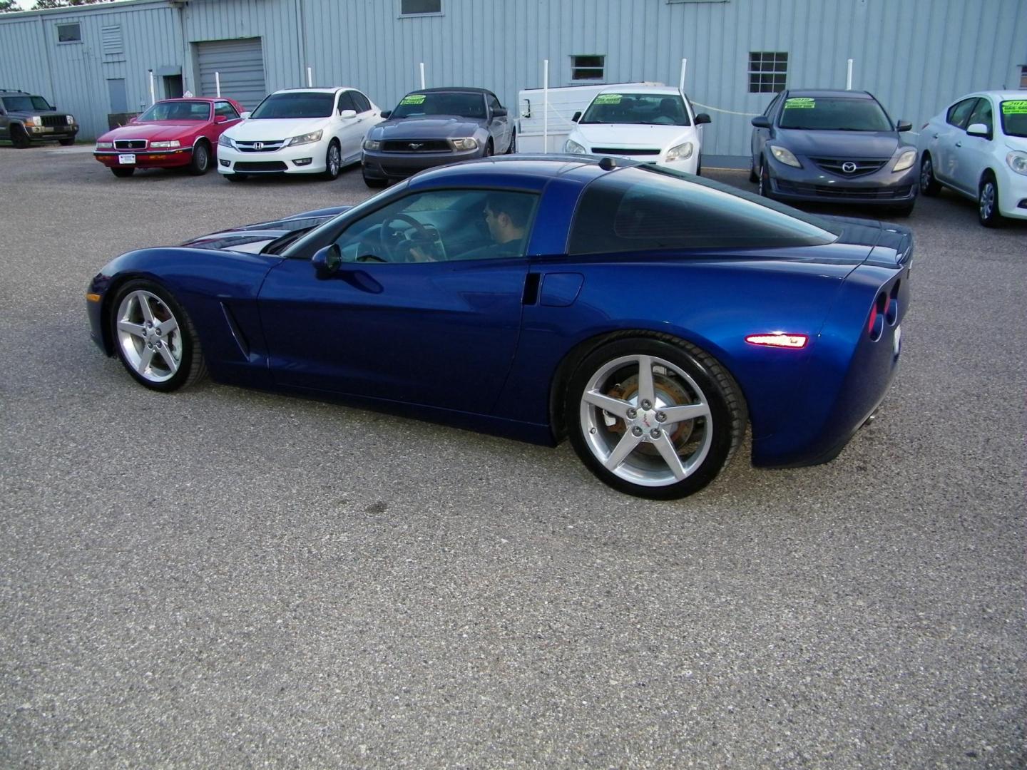 2005 Blue /Beige Chevrolet Corvette Coupe (1G1YY24U955) with an 6.0L V8 OHV 16V engine, Automatic transmission, located at 4000 Bee Ridge Road, Sarasota, FL, 34233, (941) 926-0300, 27.298664, -82.489151 - Photo#3