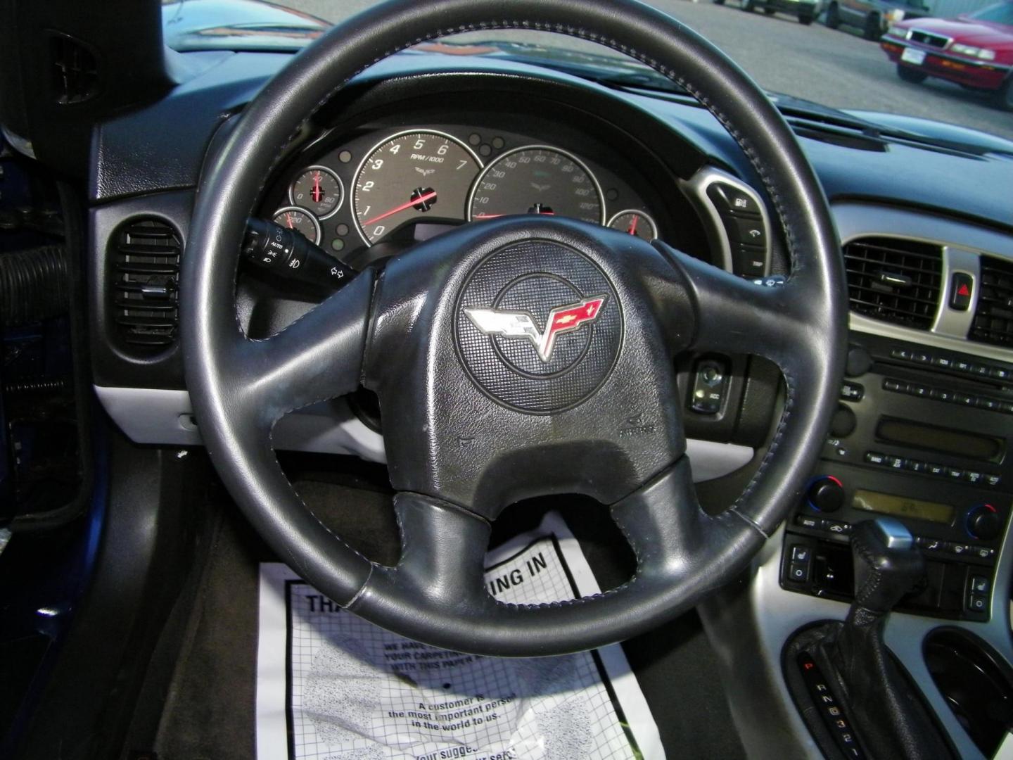2005 Blue /Beige Chevrolet Corvette Coupe (1G1YY24U955) with an 6.0L V8 OHV 16V engine, Automatic transmission, located at 4000 Bee Ridge Road, Sarasota, FL, 34233, (941) 926-0300, 27.298664, -82.489151 - Photo#9