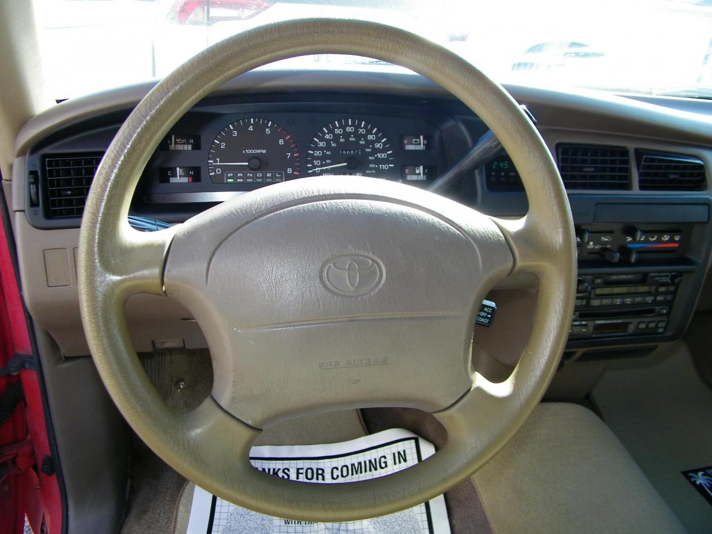 1998 Red /Beige Toyota T100 DX Xtracab 2WD (JT4TN12D6W0) with an 3.4L V6 DOHC 24V engine, Automatic transmission, located at 4000 Bee Ridge Road, Sarasota, FL, 34233, (941) 926-0300, 27.298664, -82.489151 - Photo#22